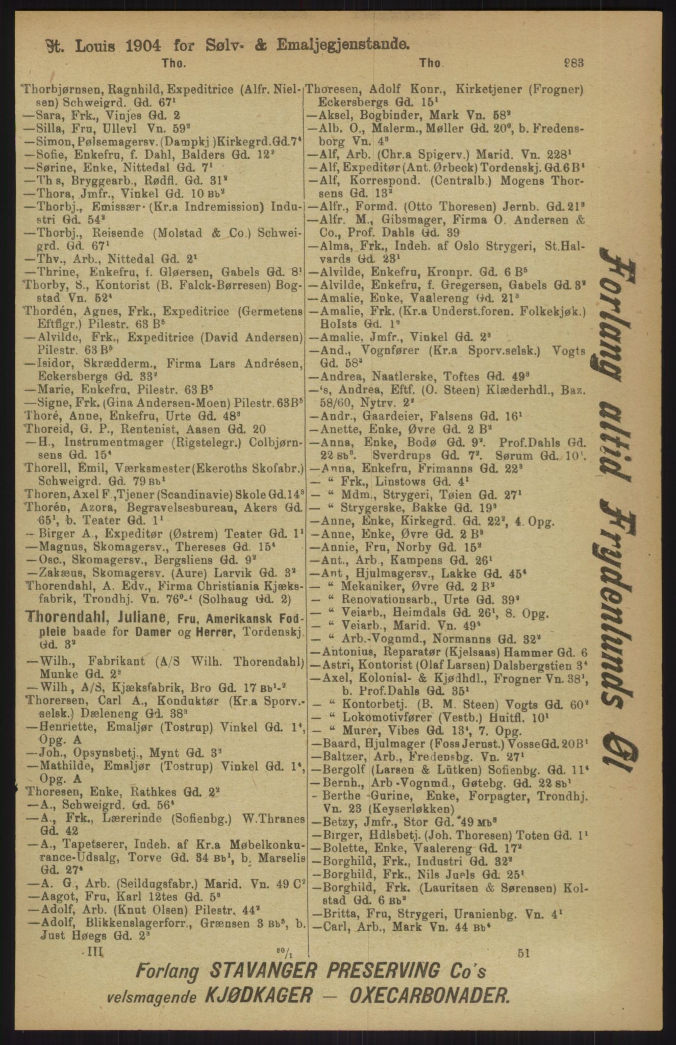 Kristiania/Oslo adressebok, PUBL/-, 1911, s. 983