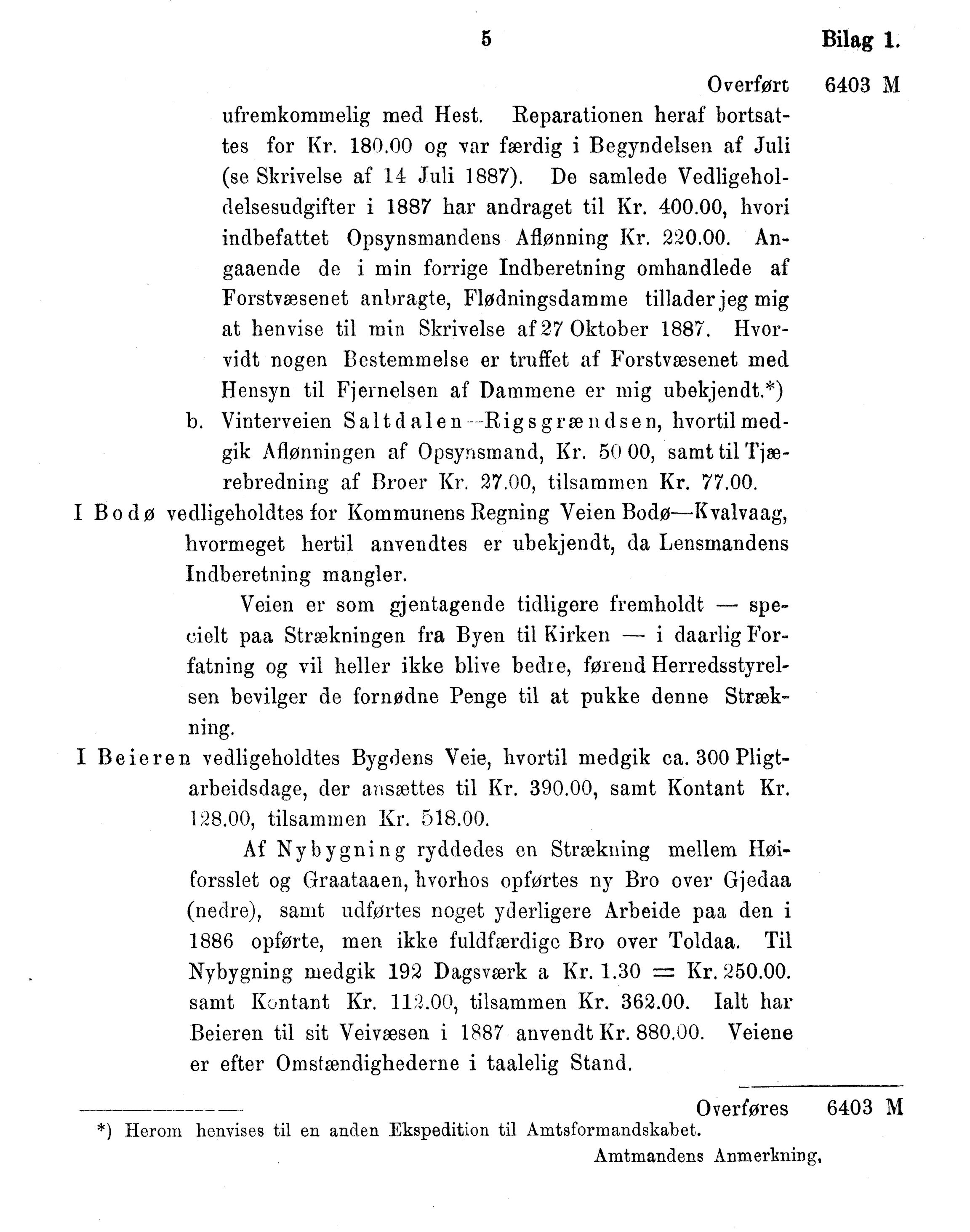 Nordland Fylkeskommune. Fylkestinget, AIN/NFK-17/176/A/Ac/L0015: Fylkestingsforhandlinger 1886-1890, 1886-1890