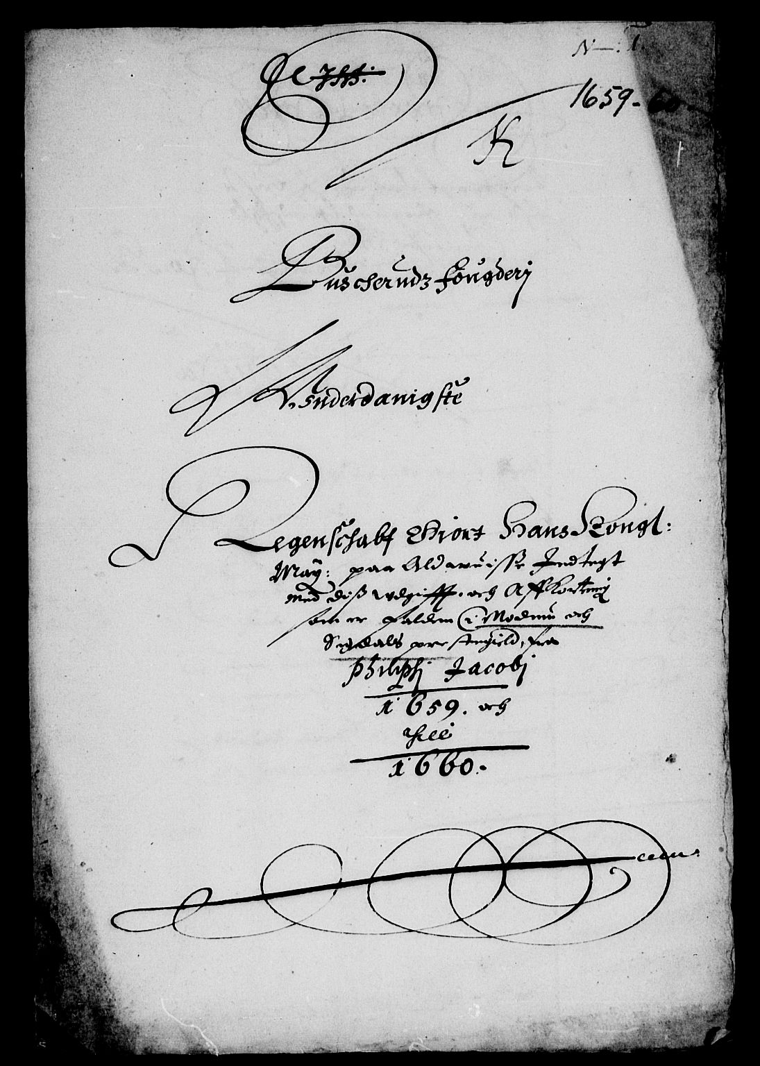 Rentekammeret inntil 1814, Reviderte regnskaper, Lensregnskaper, AV/RA-EA-5023/R/Rb/Rba/L0251: Akershus len, 1659-1660