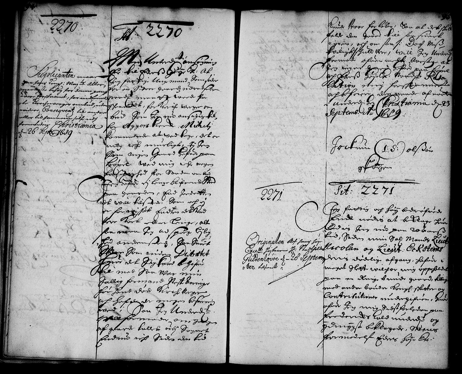 Stattholderembetet 1572-1771, AV/RA-EA-2870/Ae/L0007: Supplikasjons- og resolusjonsprotokoll, 1689-1691, s. 94-95