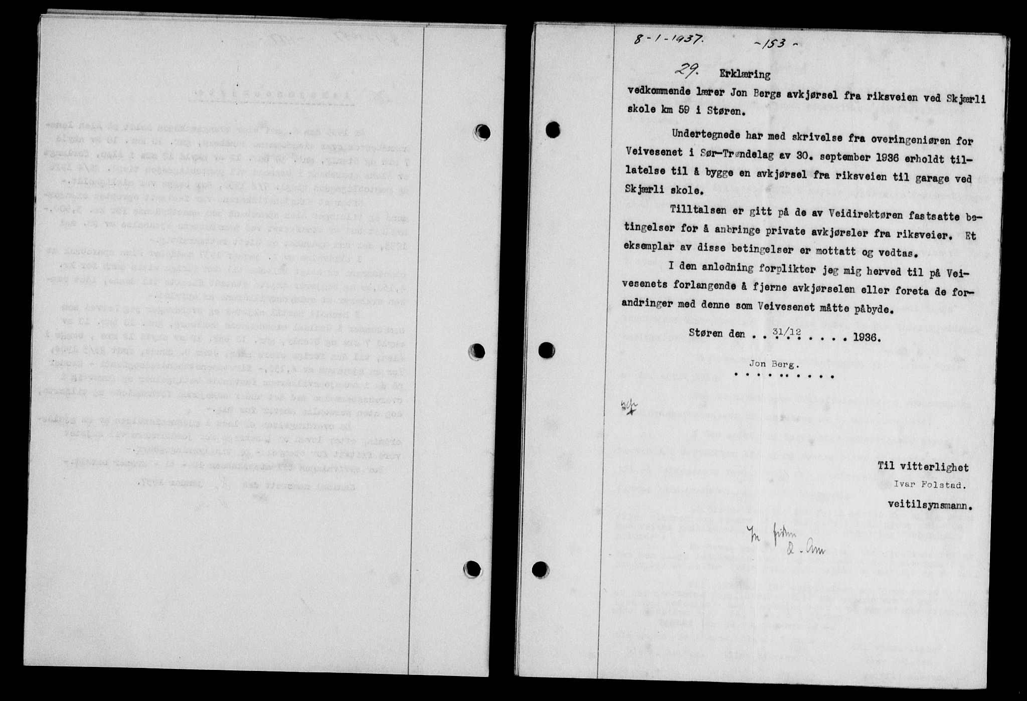 Gauldal sorenskriveri, SAT/A-0014/1/2/2C/L0046: Pantebok nr. 49-50, 1936-1937, Dagboknr: 29/1937