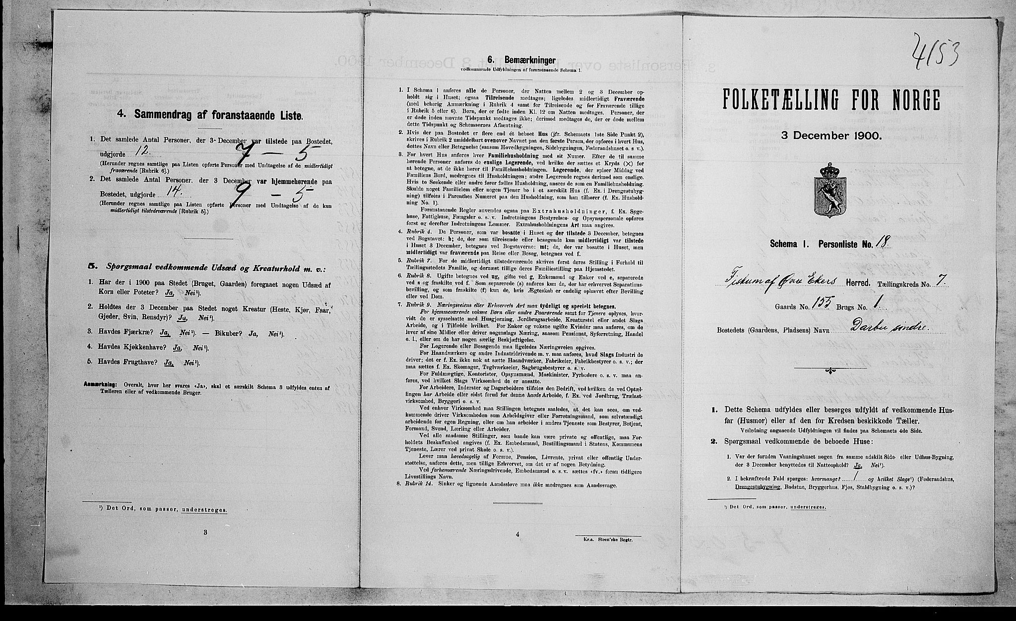 RA, Folketelling 1900 for 0624 Øvre Eiker herred, 1900, s. 2869