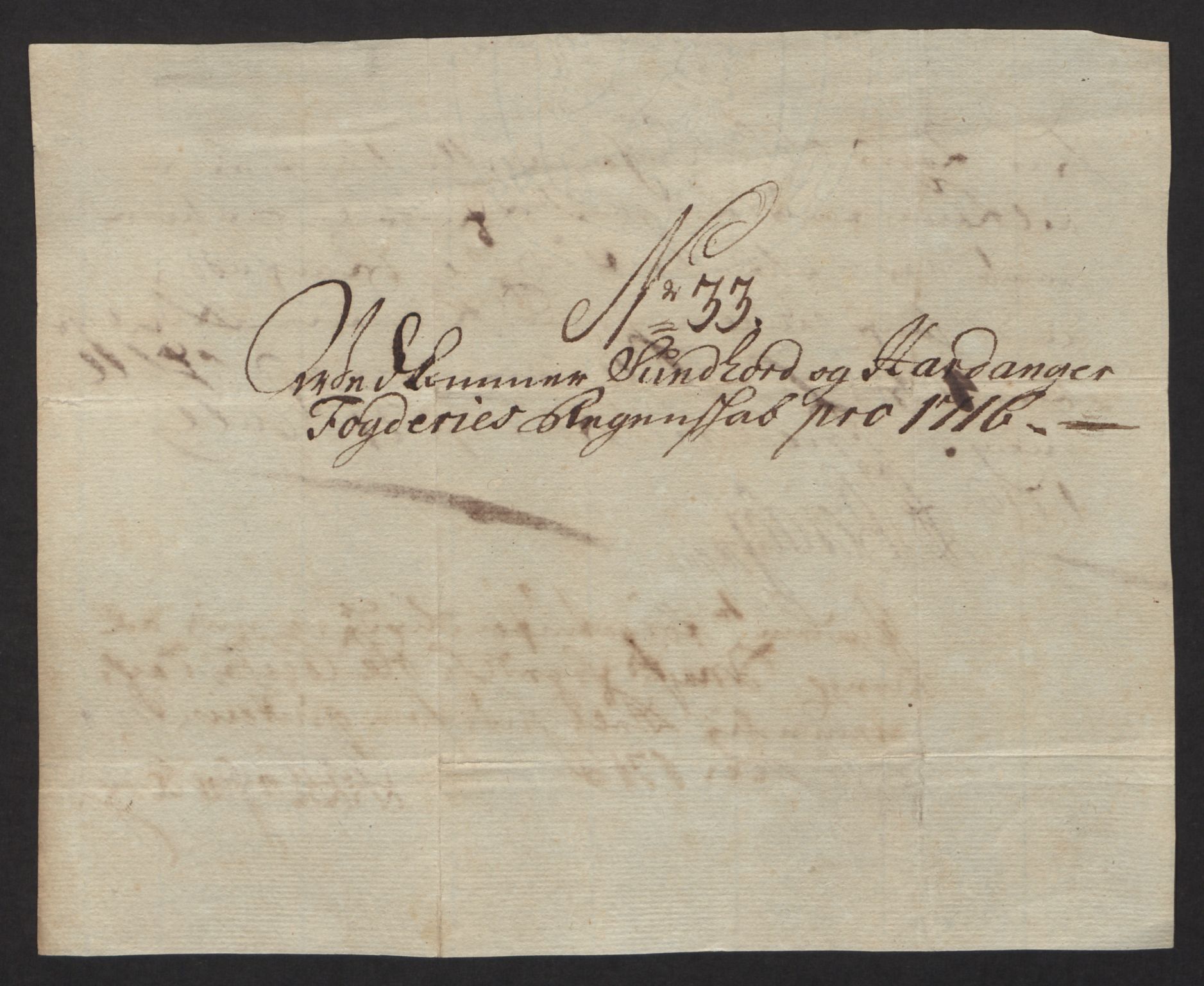 Rentekammeret inntil 1814, Reviderte regnskaper, Fogderegnskap, RA/EA-4092/R48/L2992: Fogderegnskap Sunnhordland og Hardanger, 1716, s. 157