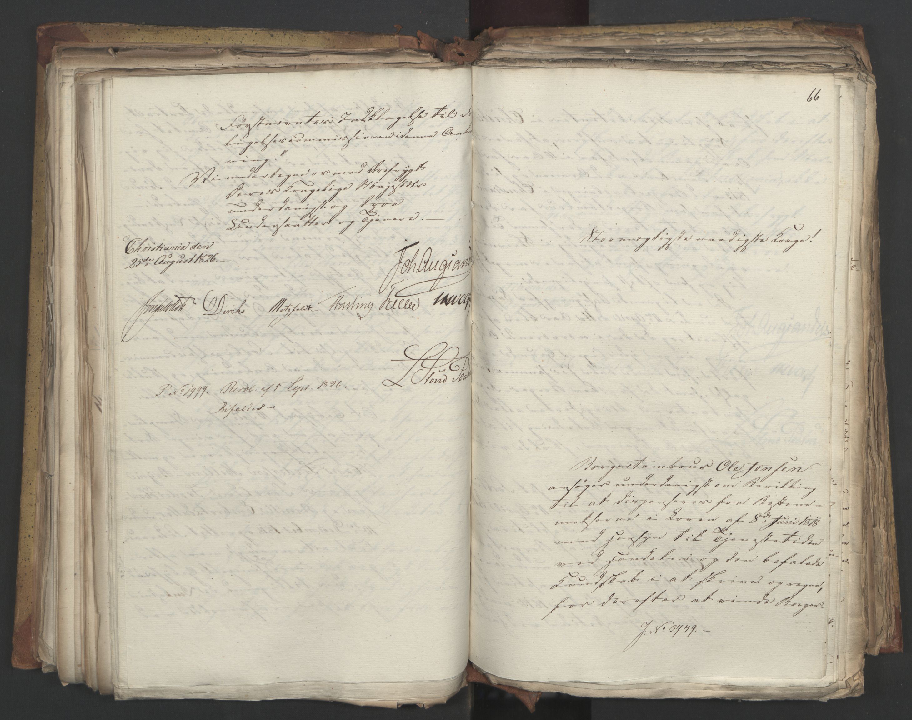 Statsrådsavdelingen i Stockholm, AV/RA-S-1003/D/Da/L0048: Regjeringsinnstillinger nr. 3600-3859, 1826, s. 236