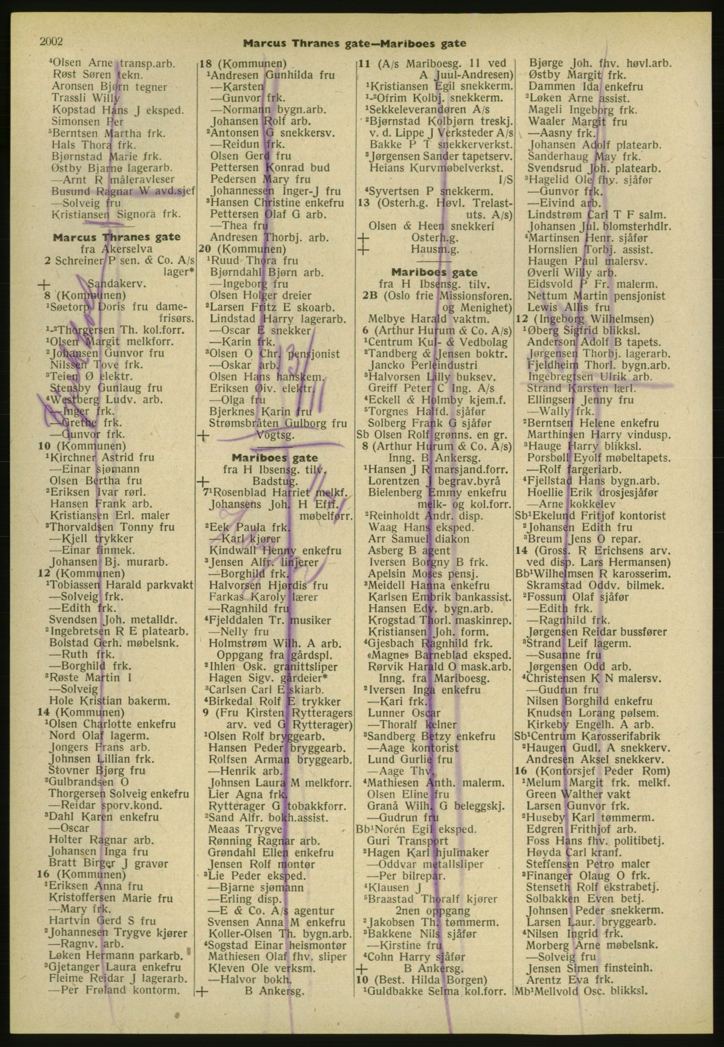 Kristiania/Oslo adressebok, PUBL/-, 1952, s. 2002