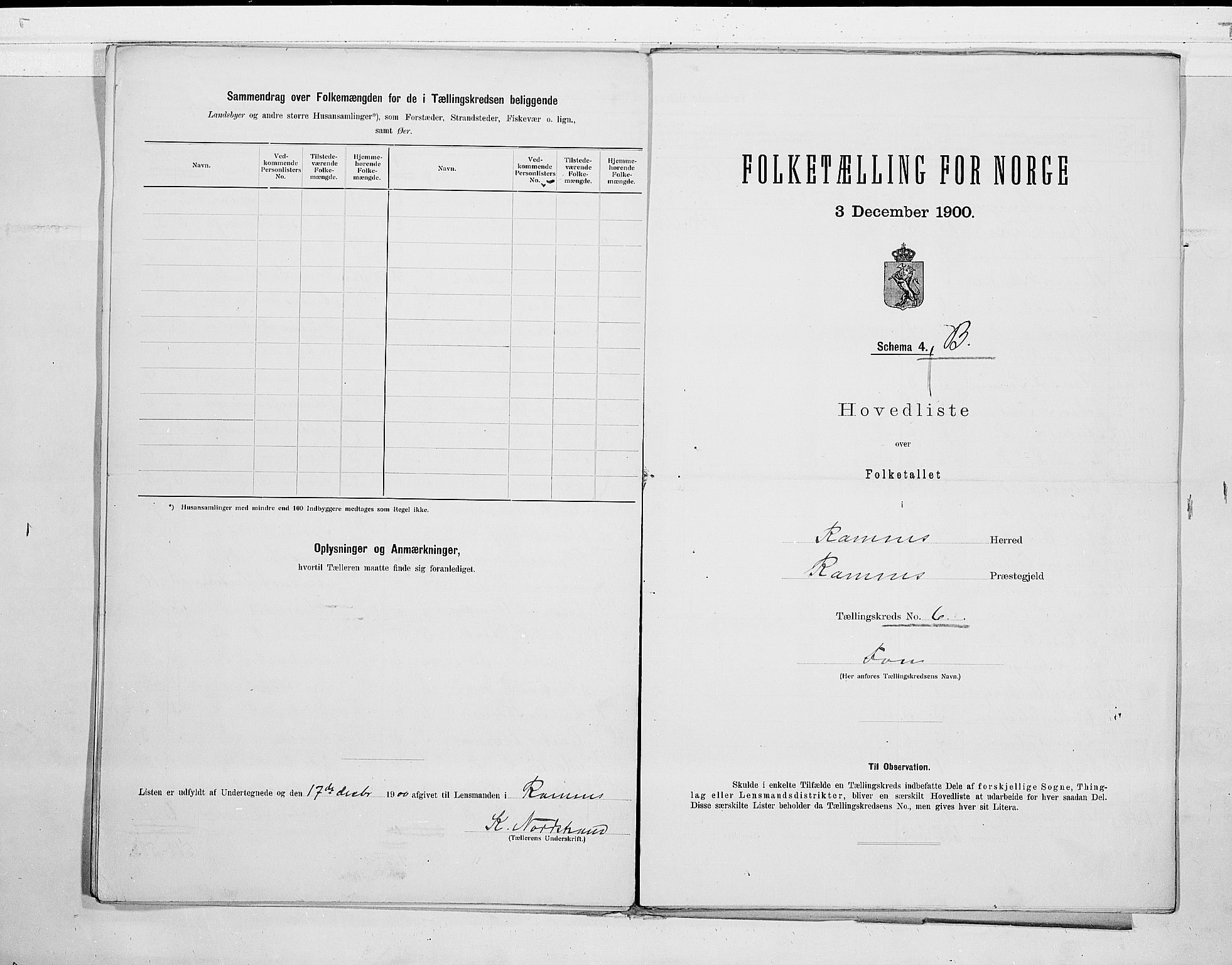 RA, Folketelling 1900 for 0718 Ramnes herred, 1900, s. 18