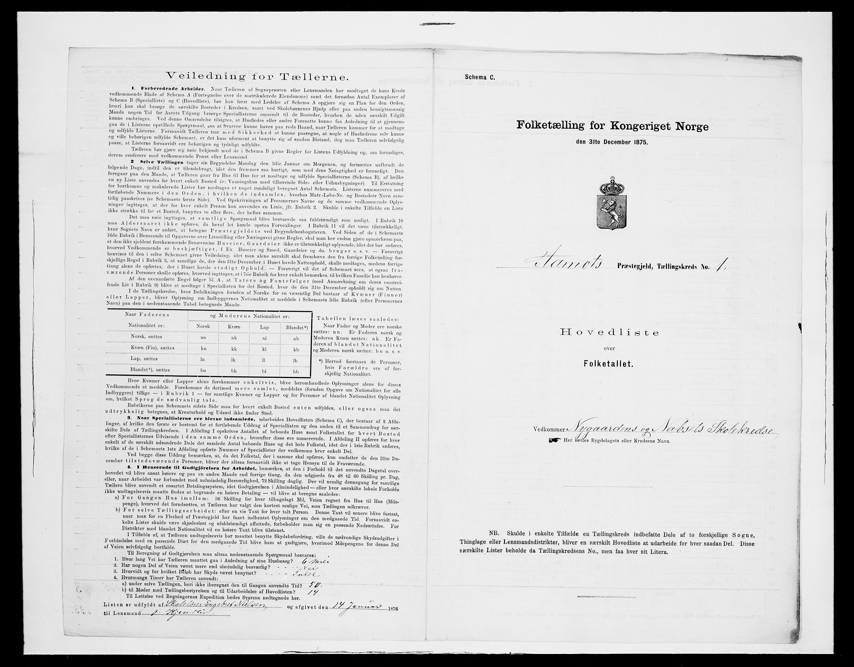 SAH, Folketelling 1875 for 0429P Åmot prestegjeld, 1875, s. 22