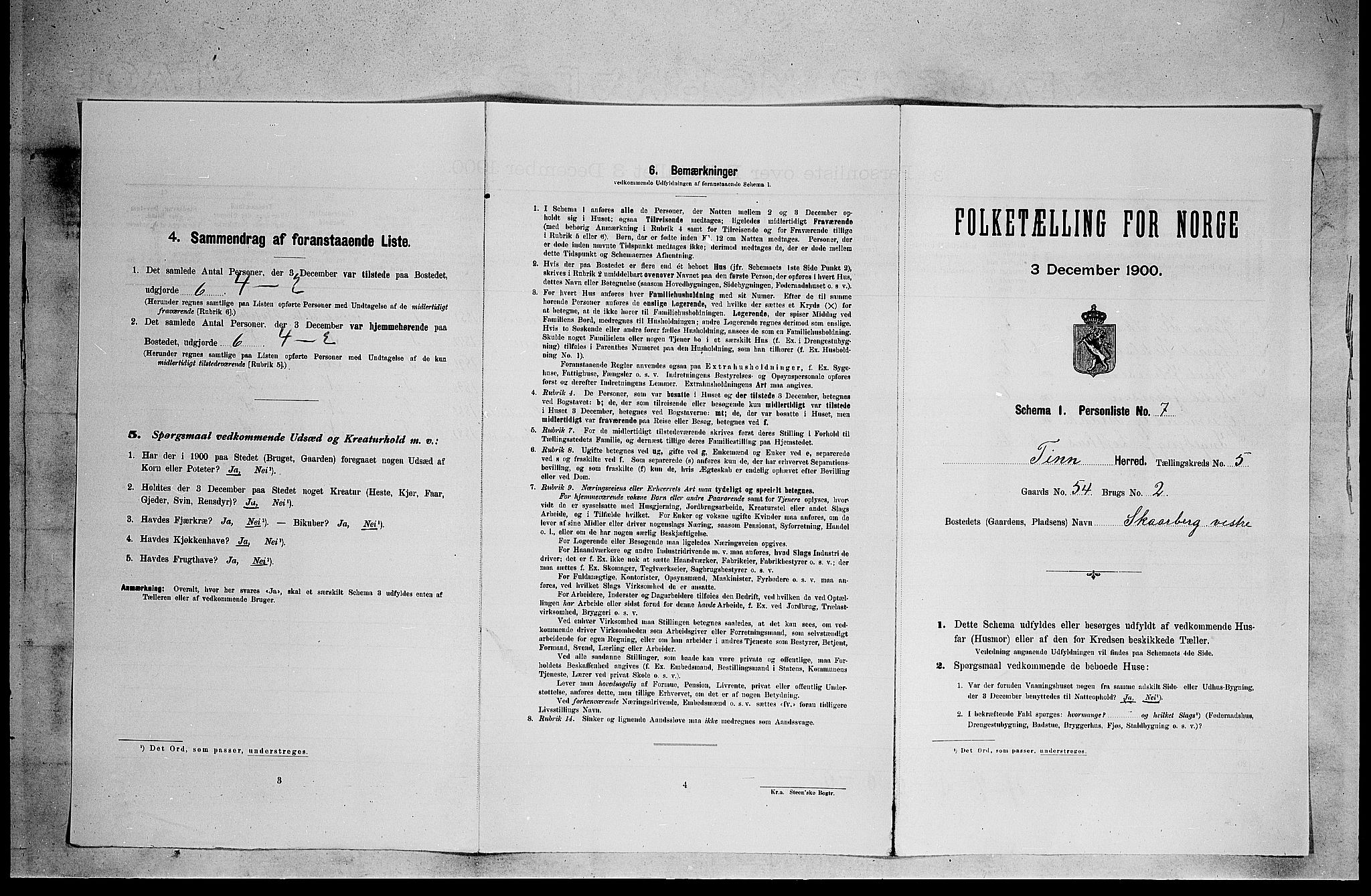 SAKO, Folketelling 1900 for 0826 Tinn herred, 1900, s. 389