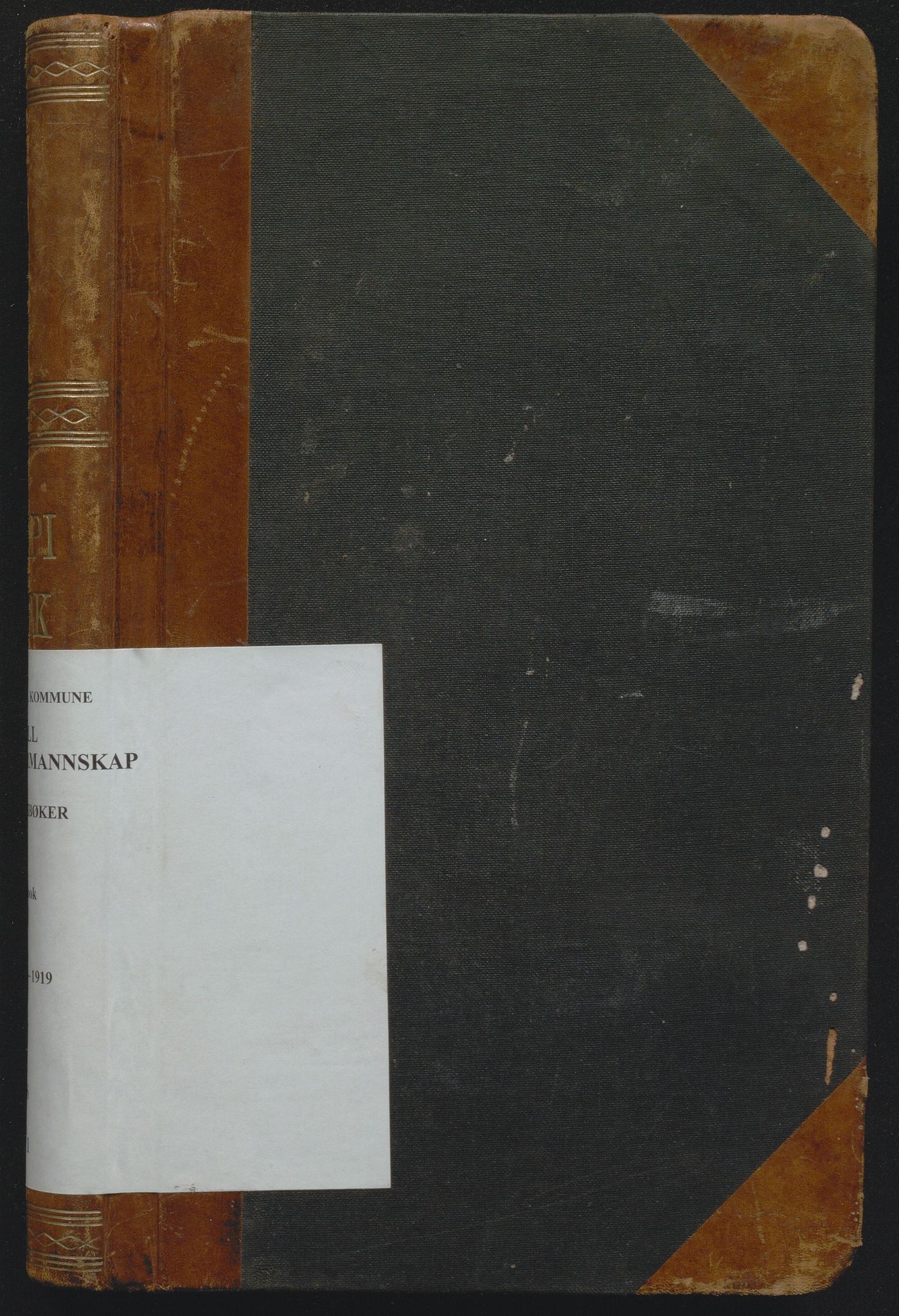 Fjell kommune. Formannskapet, IKAH/1246-021/B/Ba/L0001: Kopibok for Fjell formannskap, journal over avsende skriv, 1914-1919
