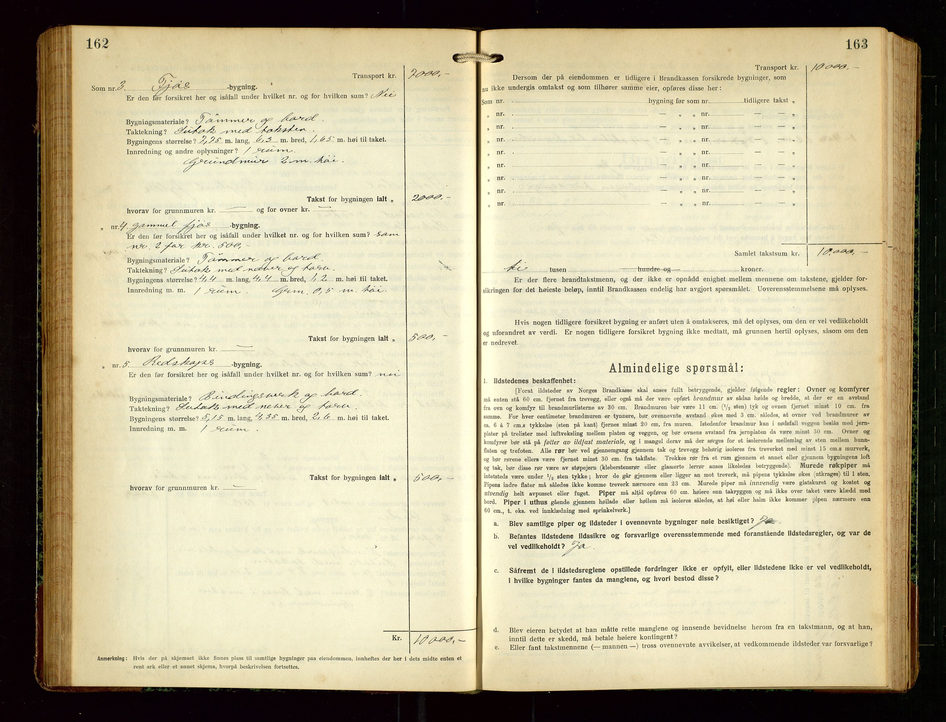 Sokndal lensmannskontor, AV/SAST-A-100417/Gob/L0006: "Brandtakst-Protokol", 1924-1930, s. 162-163