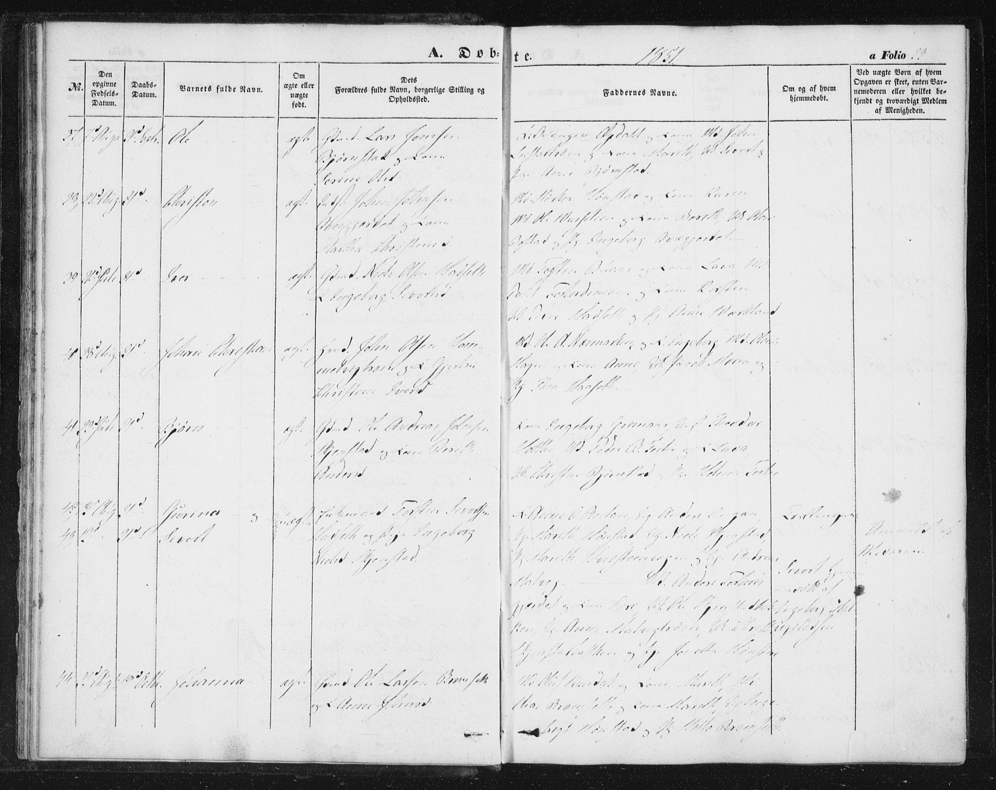 Ministerialprotokoller, klokkerbøker og fødselsregistre - Sør-Trøndelag, SAT/A-1456/616/L0407: Ministerialbok nr. 616A04, 1848-1856, s. 23