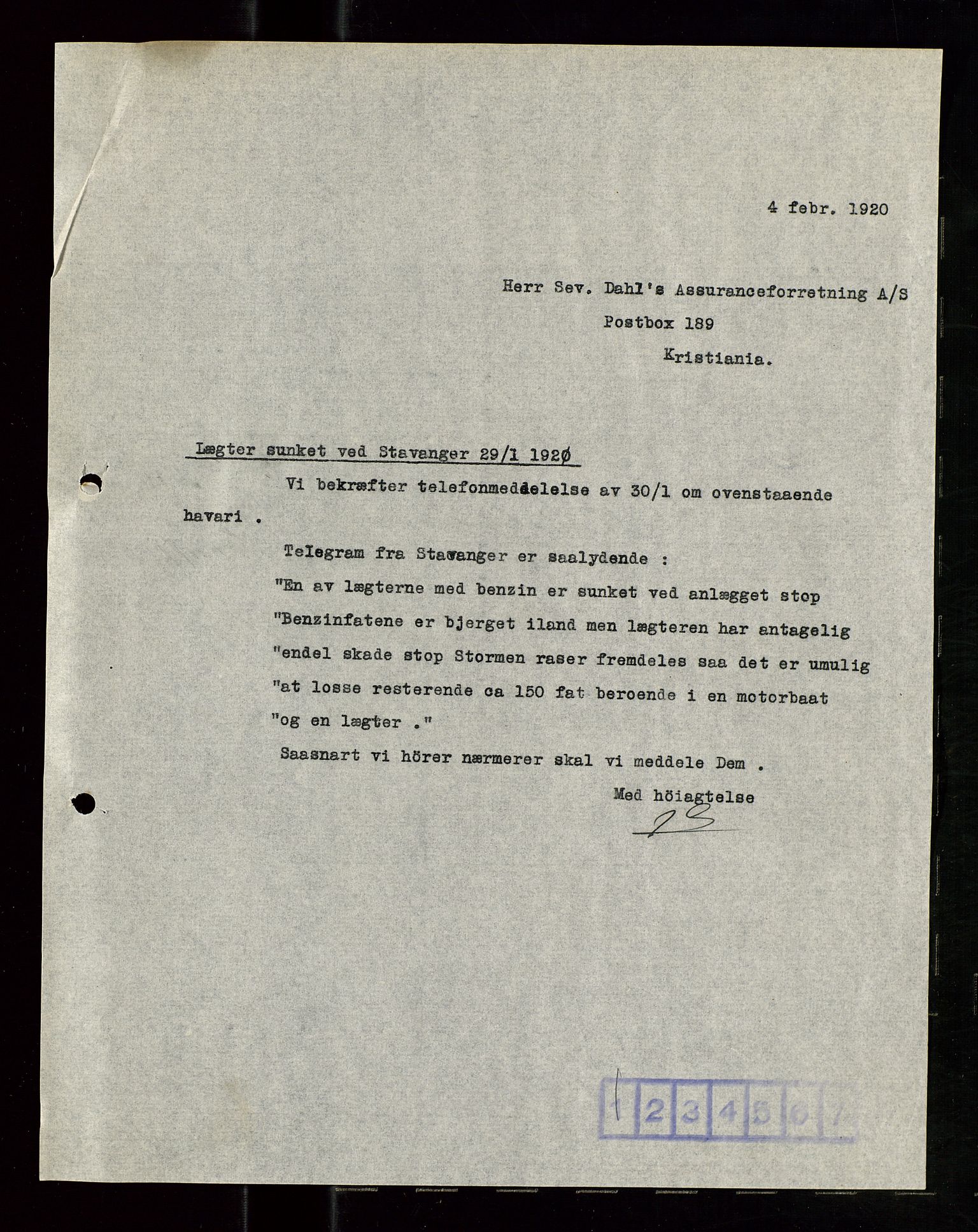 Pa 1521 - A/S Norske Shell, AV/SAST-A-101915/E/Ea/Eaa/L0011: Sjefskorrespondanse, 1921, s. 114