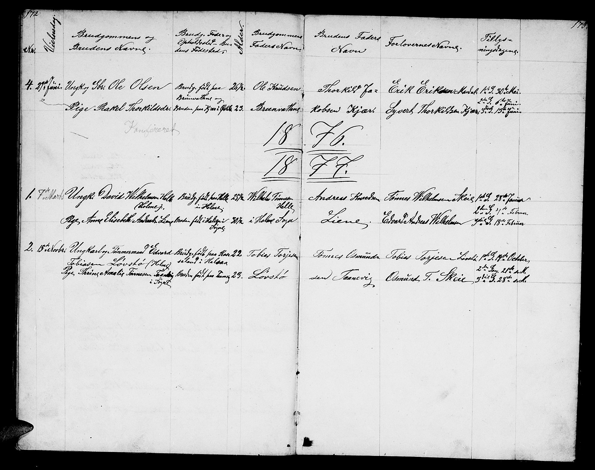 Mandal sokneprestkontor, AV/SAK-1111-0030/F/Fb/Fbb/L0003: Klokkerbok nr. B 3, 1848-1877, s. 168-169