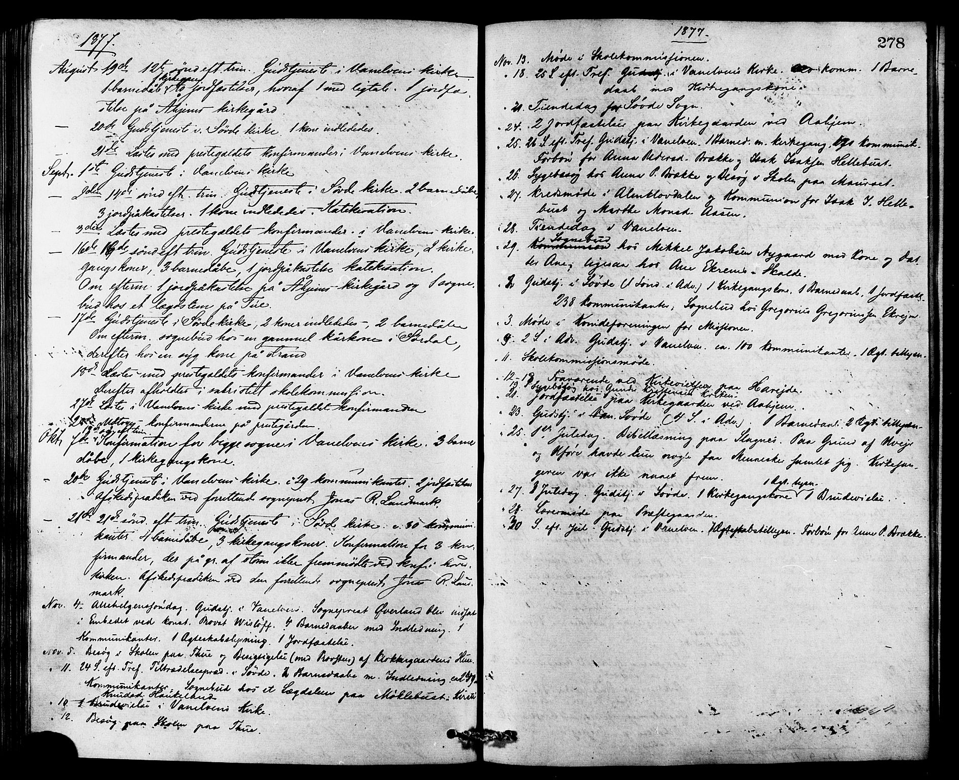 Ministerialprotokoller, klokkerbøker og fødselsregistre - Møre og Romsdal, AV/SAT-A-1454/501/L0007: Ministerialbok nr. 501A07, 1868-1884, s. 278