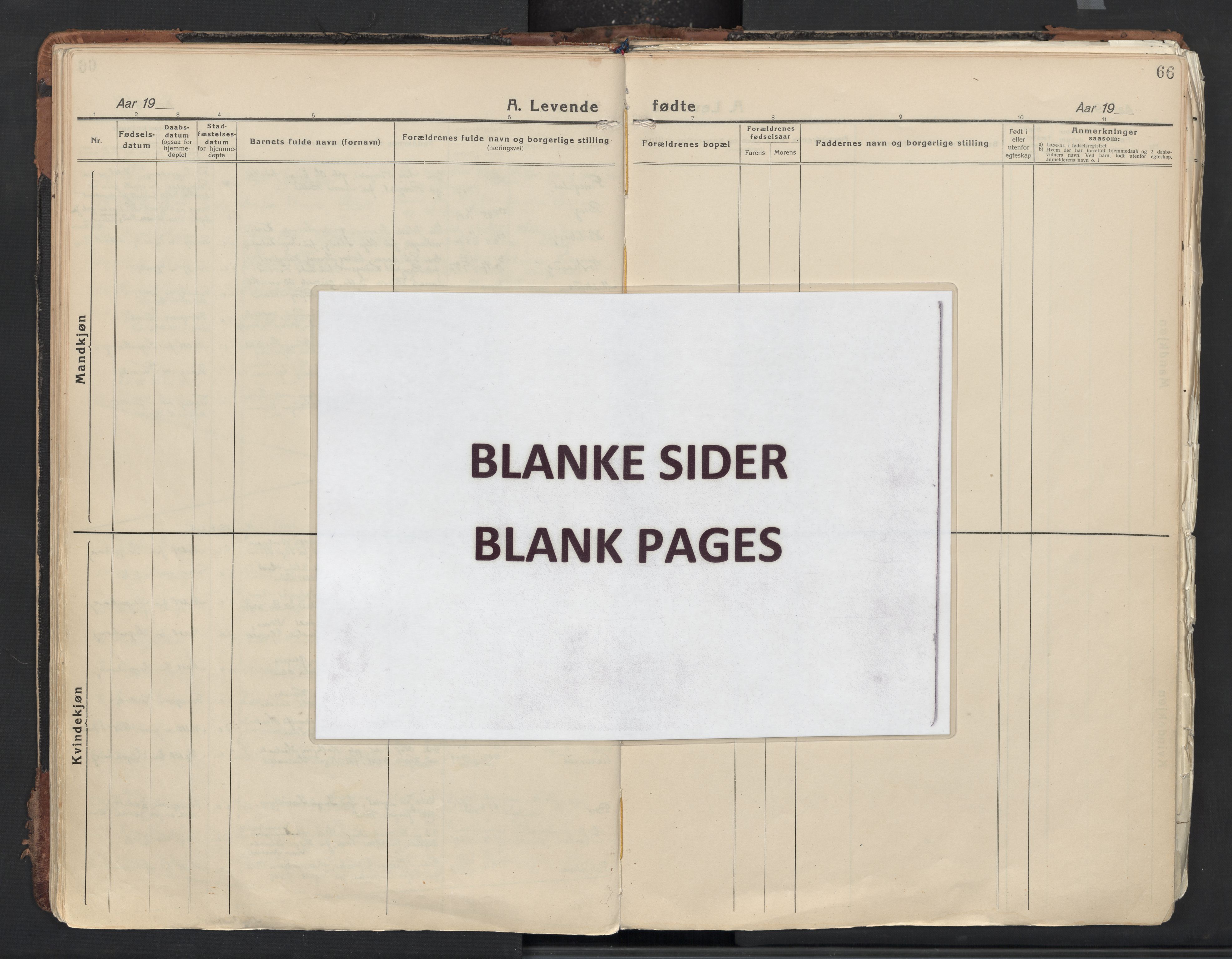 Skiptvet prestekontor Kirkebøker, AV/SAO-A-20009/F/Fa/L0013: Ministerialbok nr. 13, 1925-1941, s. 66