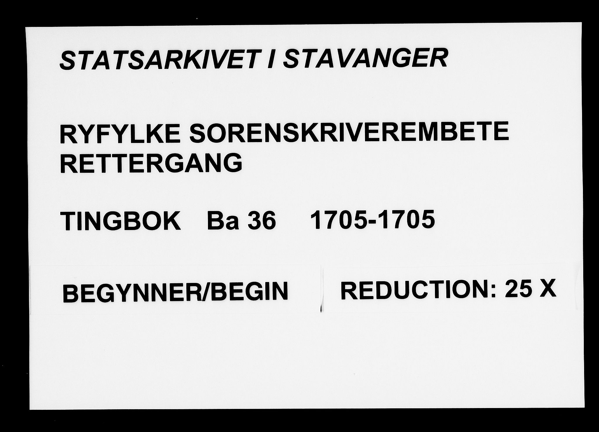 Ryfylke tingrett, SAST/A-100055/001/I/IB/IBBa/L0036: Tingbok, Karmsund og Hesby, 1705