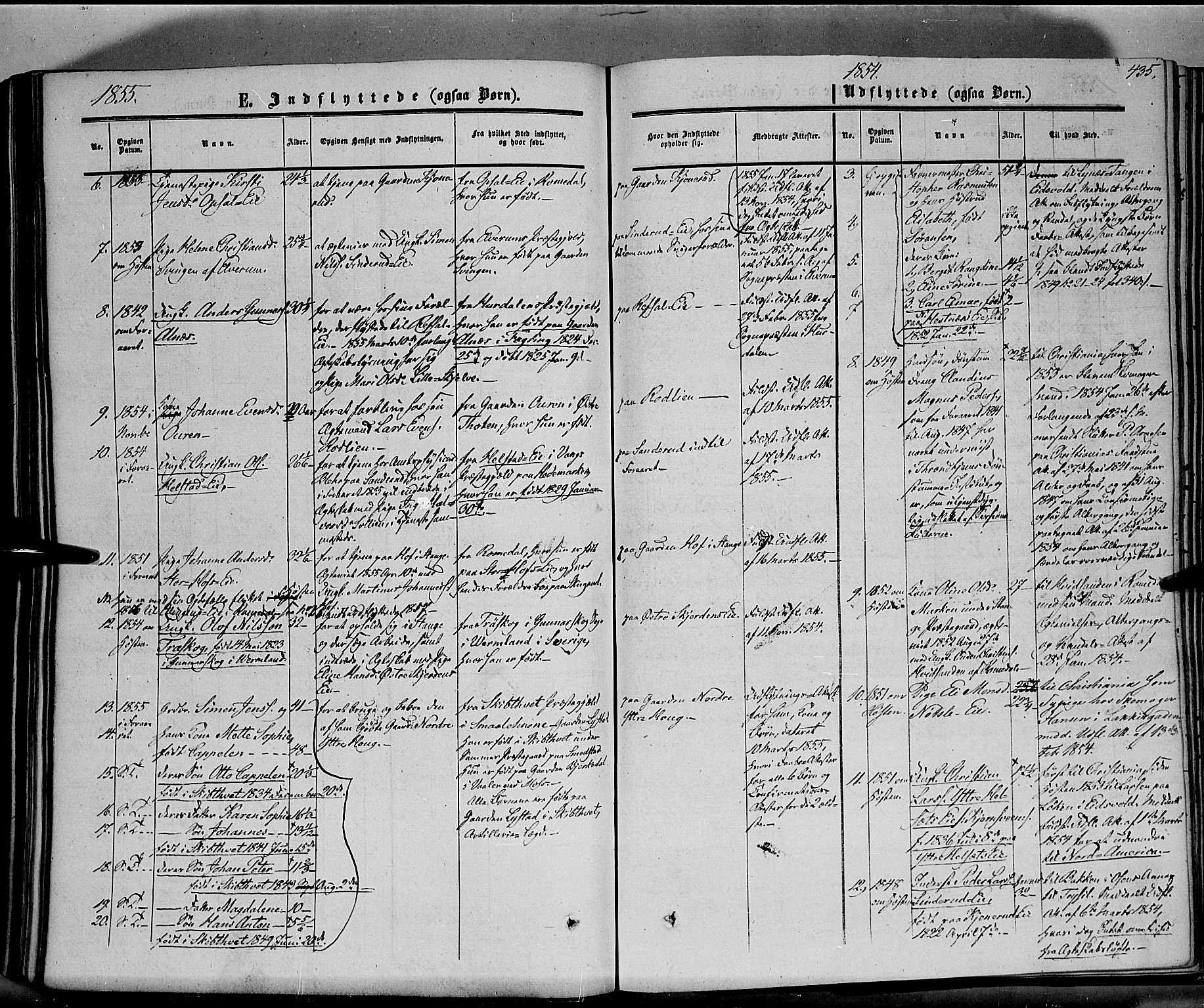 Stange prestekontor, AV/SAH-PREST-002/K/L0012: Ministerialbok nr. 12, 1852-1862, s. 435