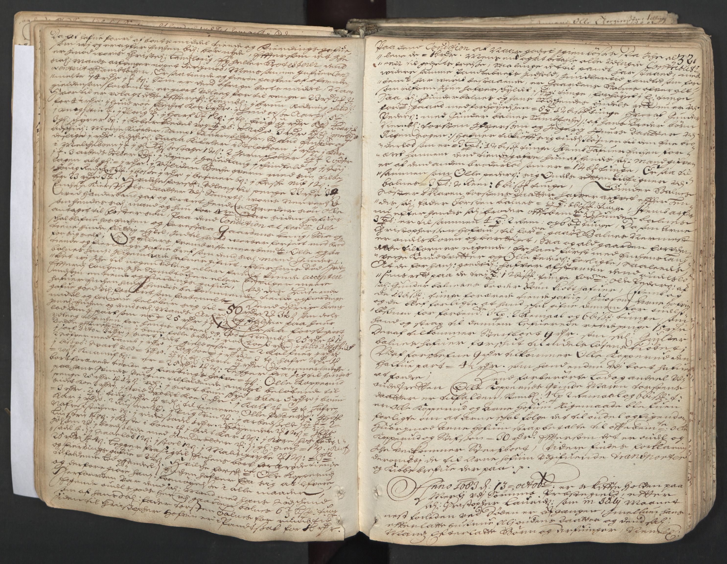 Nedre Romerike sorenskriveri, SAO/A-10469/H/Hd/Hda/L0001: Skifteprotokoll, 1680-1695, s. 31b-32a