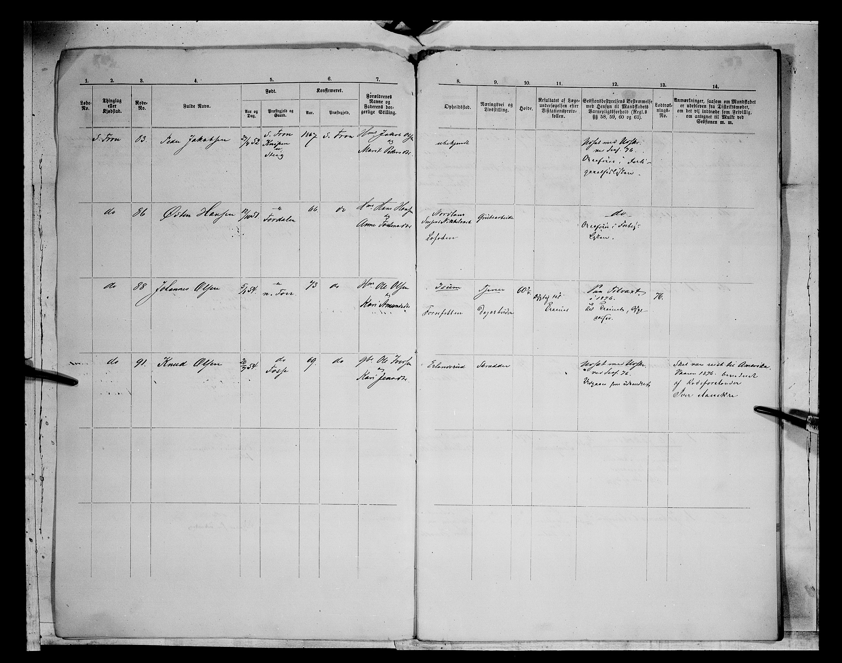 Fylkesmannen i Oppland, AV/SAH-FYO-002/1/K/Kg/L1174: Fron, Nordre og Søndre Fron, Vågå, 1860-1879, s. 288