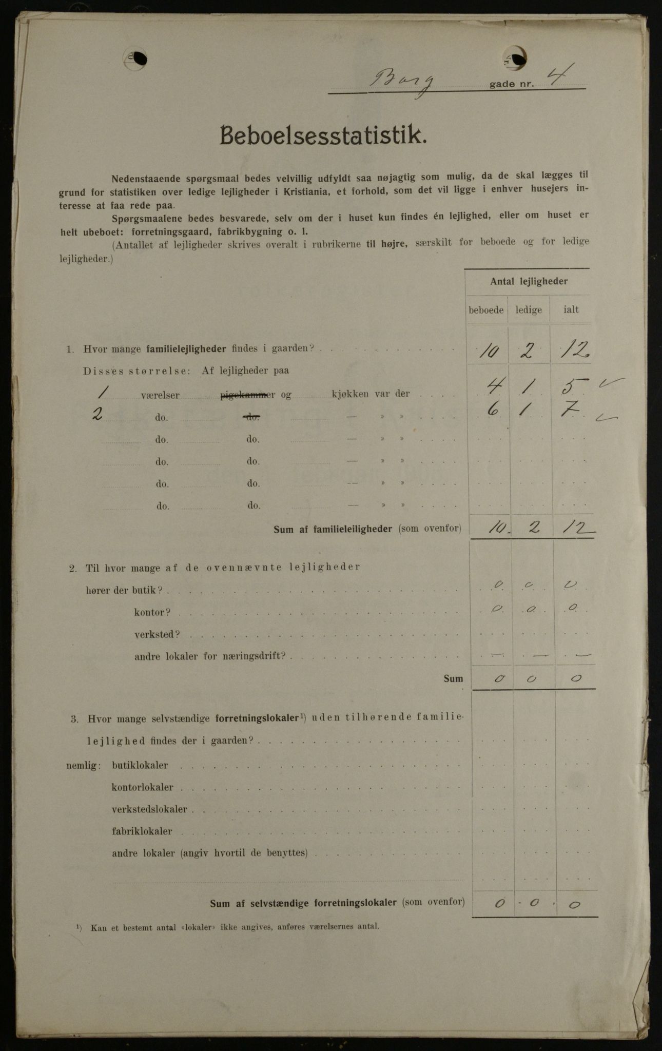 OBA, Kommunal folketelling 1.2.1908 for Kristiania kjøpstad, 1908, s. 7514