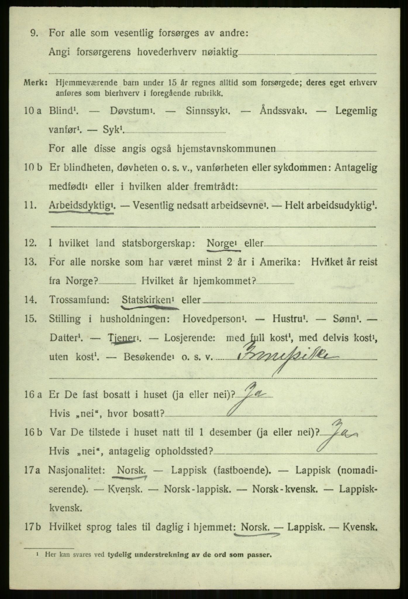 SATØ, Folketelling 1920 for 1934 Tromsøysund herred, 1920, s. 2785