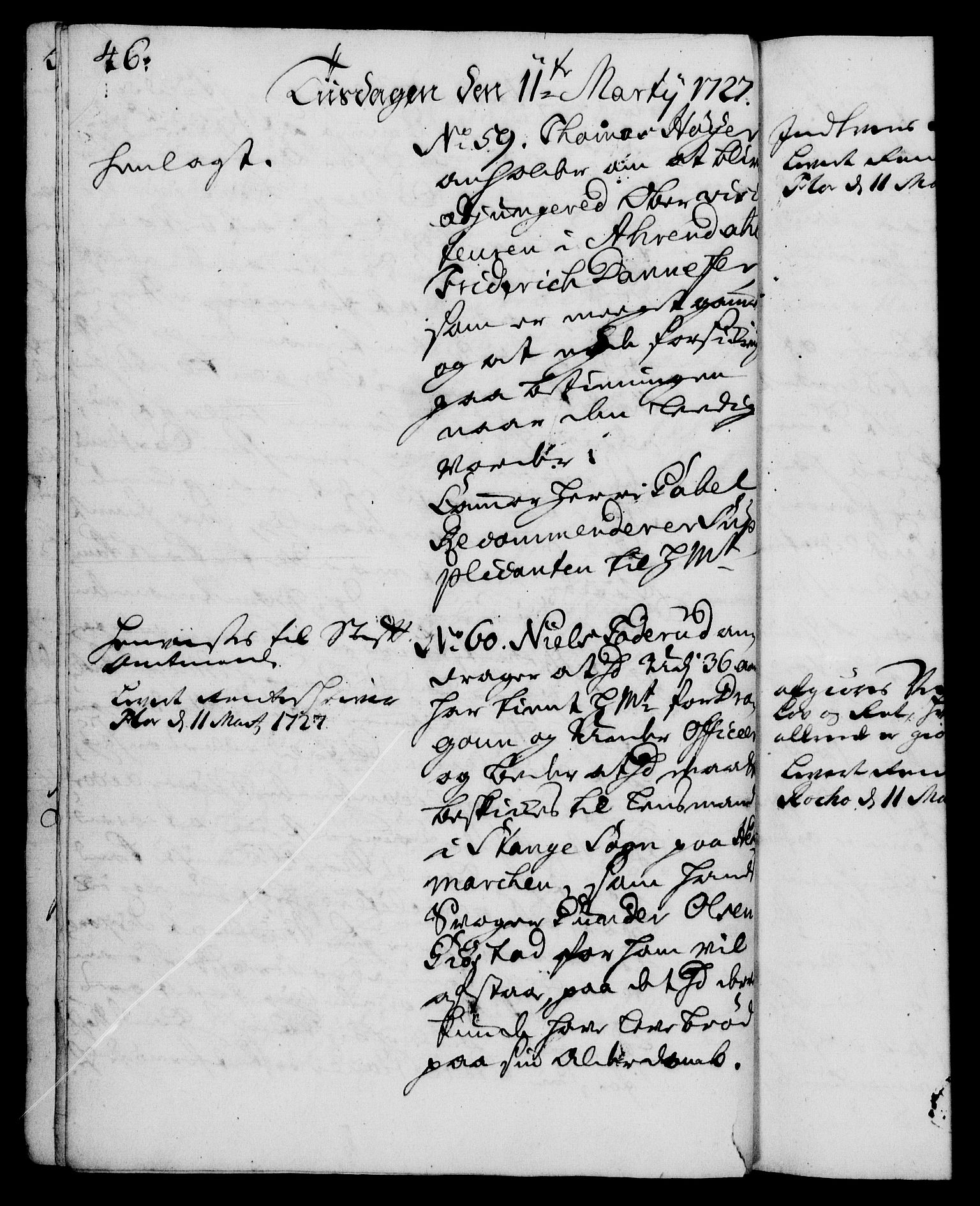 Rentekammeret, Kammerkanselliet, AV/RA-EA-3111/G/Gh/Gha/L0009: Norsk ekstraktmemorialprotokoll (merket RK 53.54), 1726-1728, s. 46