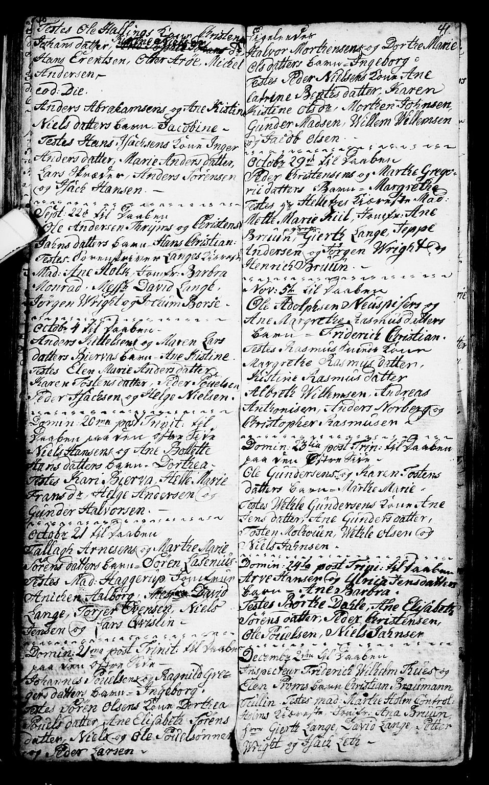 Porsgrunn kirkebøker , SAKO/A-104/G/Ga/L0001: Klokkerbok nr. I 1, 1766-1790, s. 40-41