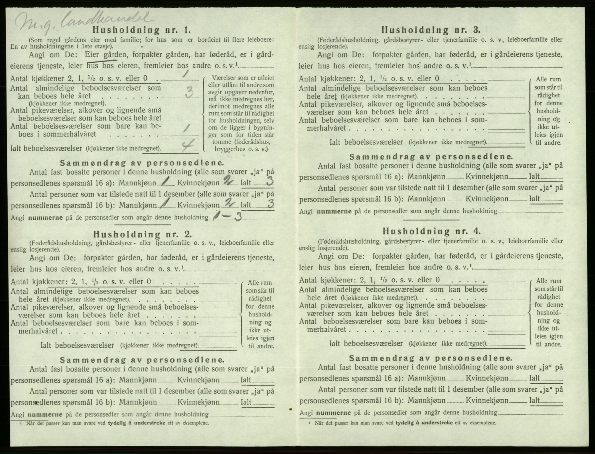 SAB, Folketelling 1920 for 1216 Sveio herred, 1920, s. 252