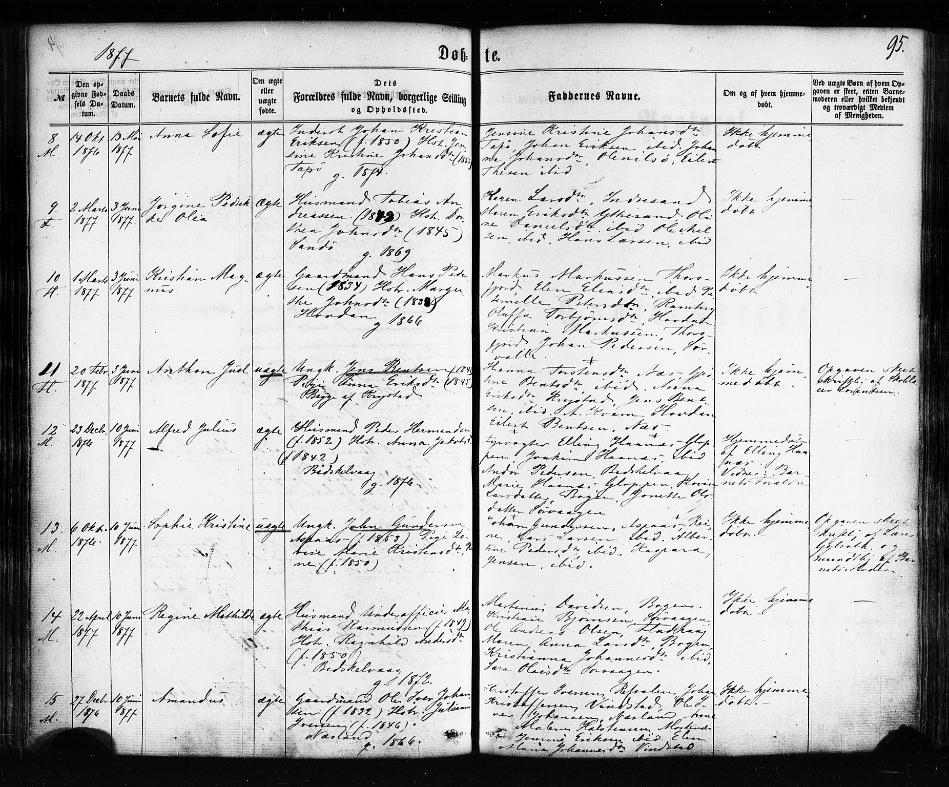 Ministerialprotokoller, klokkerbøker og fødselsregistre - Nordland, AV/SAT-A-1459/885/L1203: Ministerialbok nr. 885A04, 1859-1877, s. 95