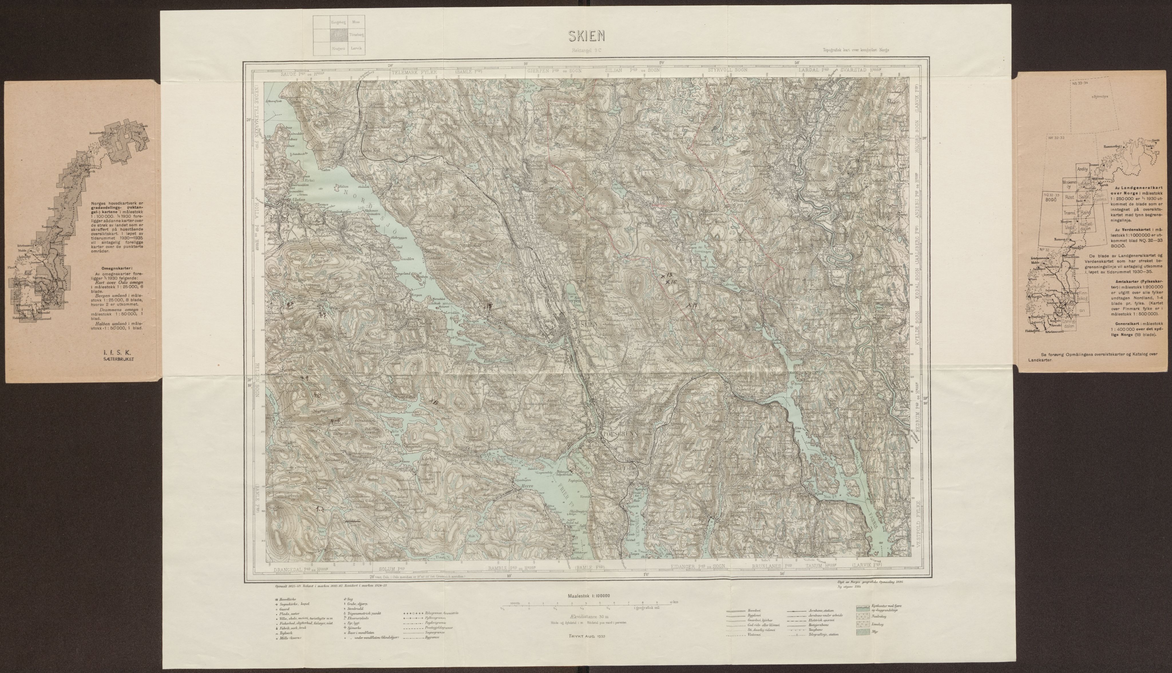 Instituttet for sammenlignende kulturforskning, AV/RA-PA-0424/F/Fc/L0007/0001: Eske B7: / Telemark (perm XVI), 1934-1936