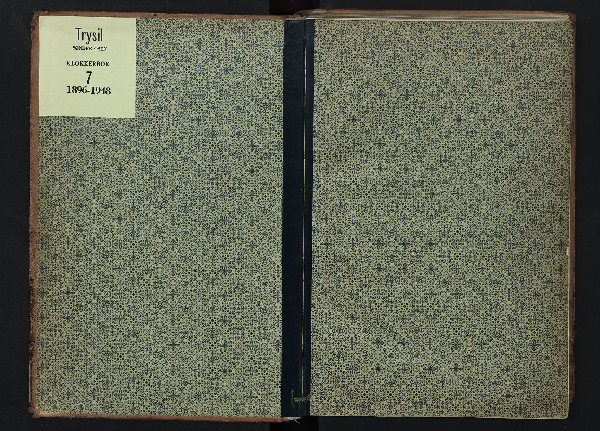 Trysil prestekontor, SAH/PREST-046/H/Ha/Hab/L0007: Klokkerbok nr. 7, 1896-1948