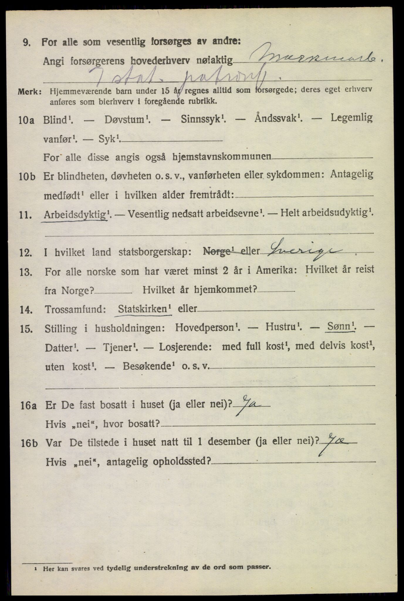 SAH, Folketelling 1920 for 0529 Vestre Toten herred, 1920, s. 11485