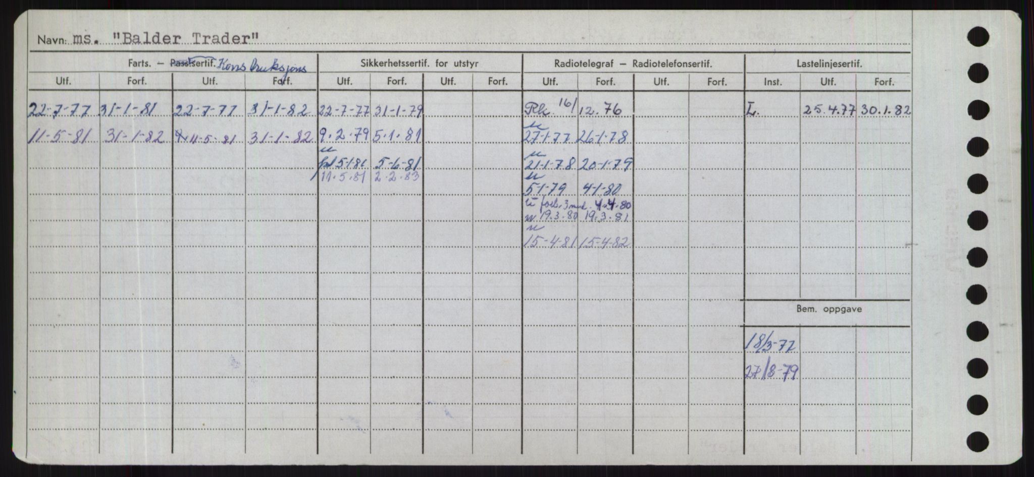 Sjøfartsdirektoratet med forløpere, Skipsmålingen, RA/S-1627/H/Hd/L0003: Fartøy, B-Bev, s. 134