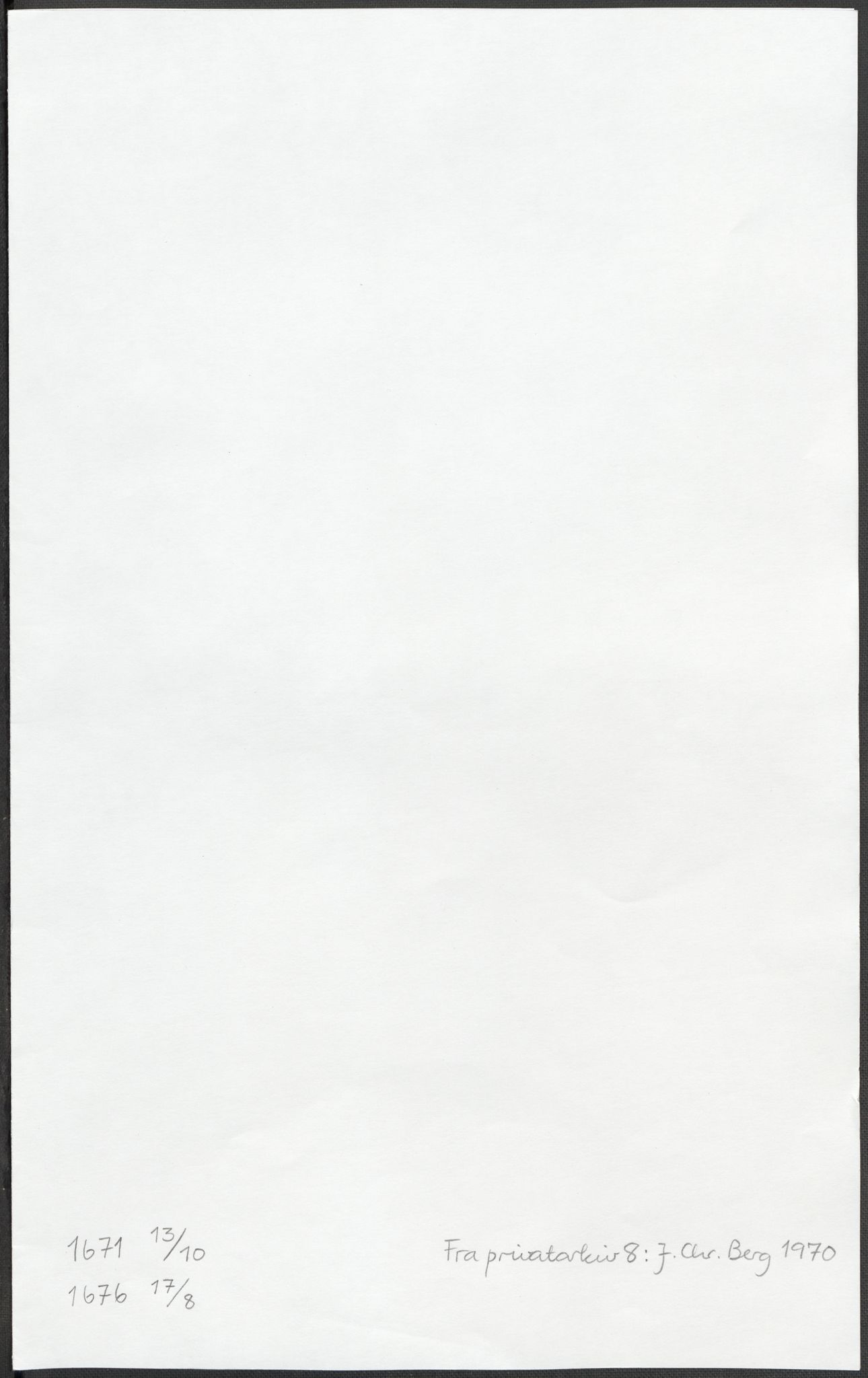 Riksarkivets diplomsamling, AV/RA-EA-5965/F15/L0024: Prestearkiv - Vestfold, 1619-1681, s. 213