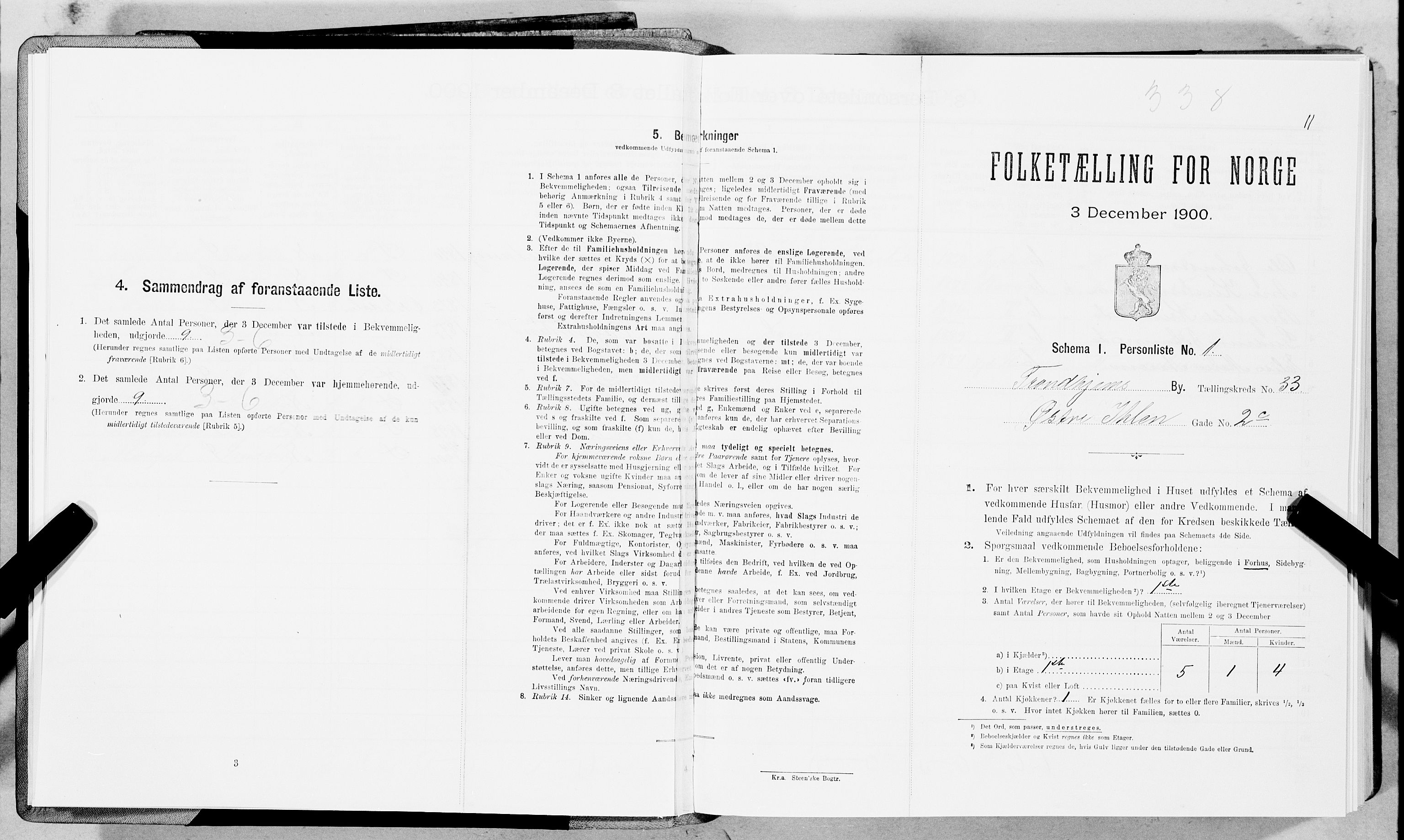 SAT, Folketelling 1900 for 1601 Trondheim kjøpstad, 1900, s. 5331
