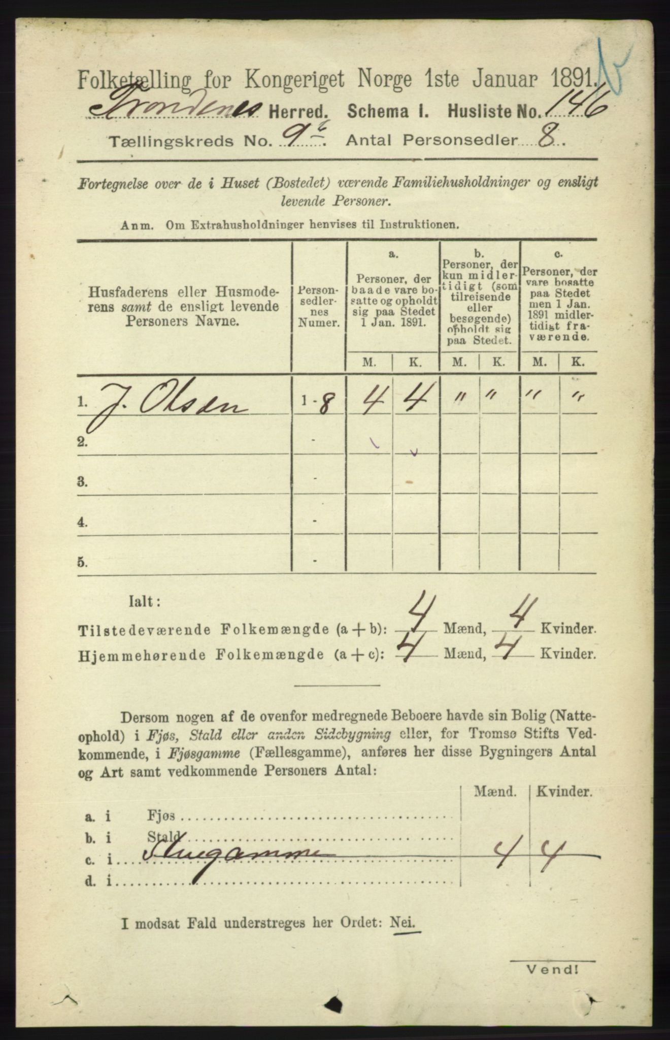 RA, Folketelling 1891 for 1914 Trondenes herred, 1891, s. 7201