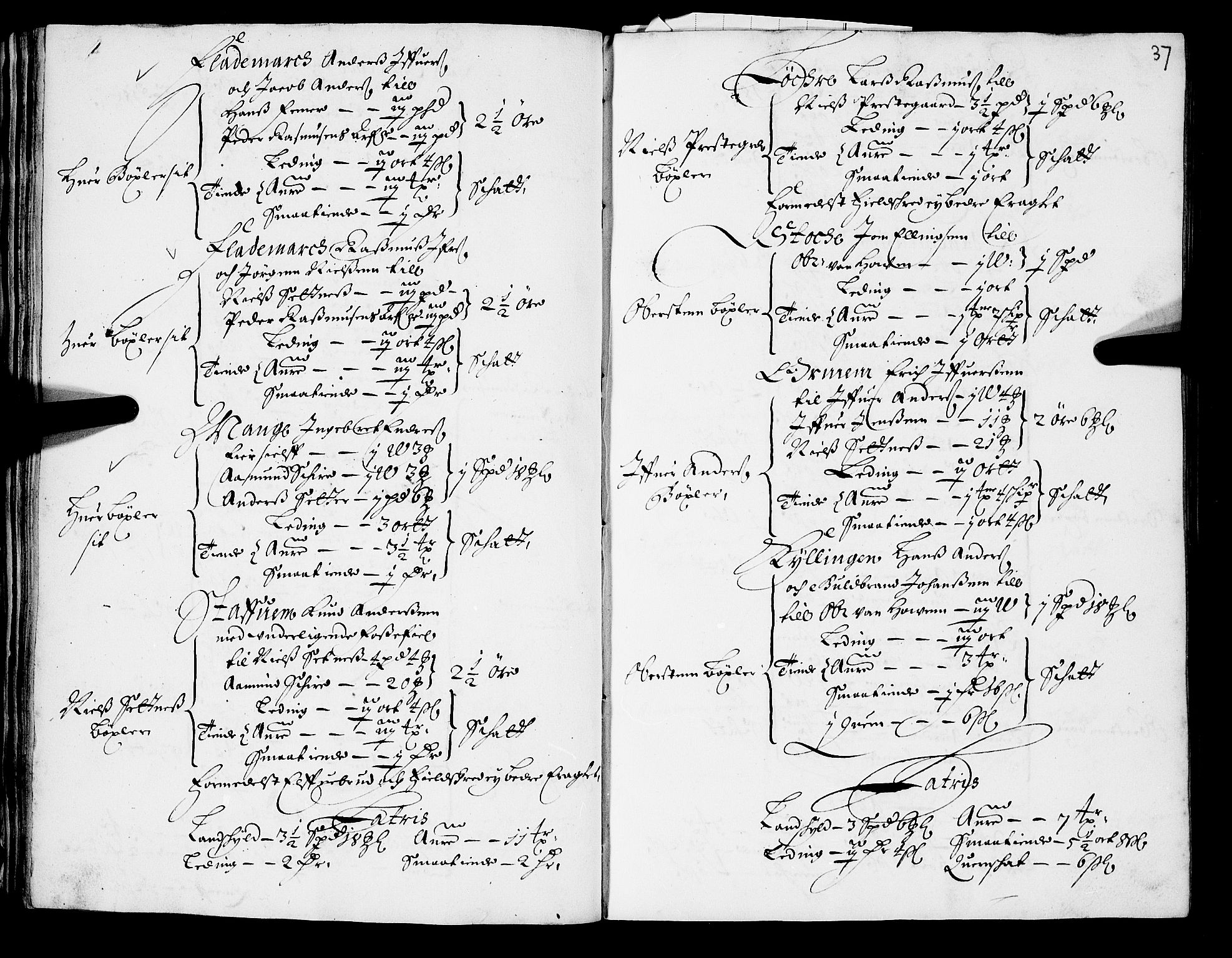 Rentekammeret inntil 1814, Realistisk ordnet avdeling, RA/EA-4070/N/Nb/Nba/L0048: Romsdal fogderi, 1669, s. 36b-37a