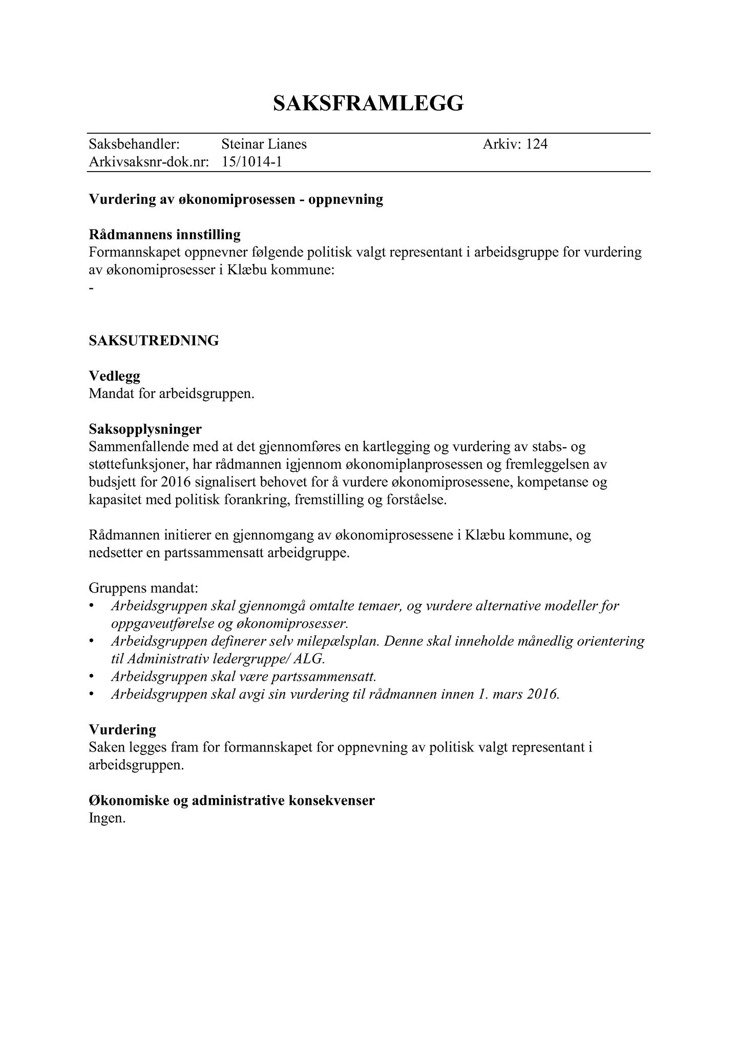 Klæbu Kommune, TRKO/KK/02-FS/L008: Formannsskapet - Møtedokumenter, 2015, s. 3522