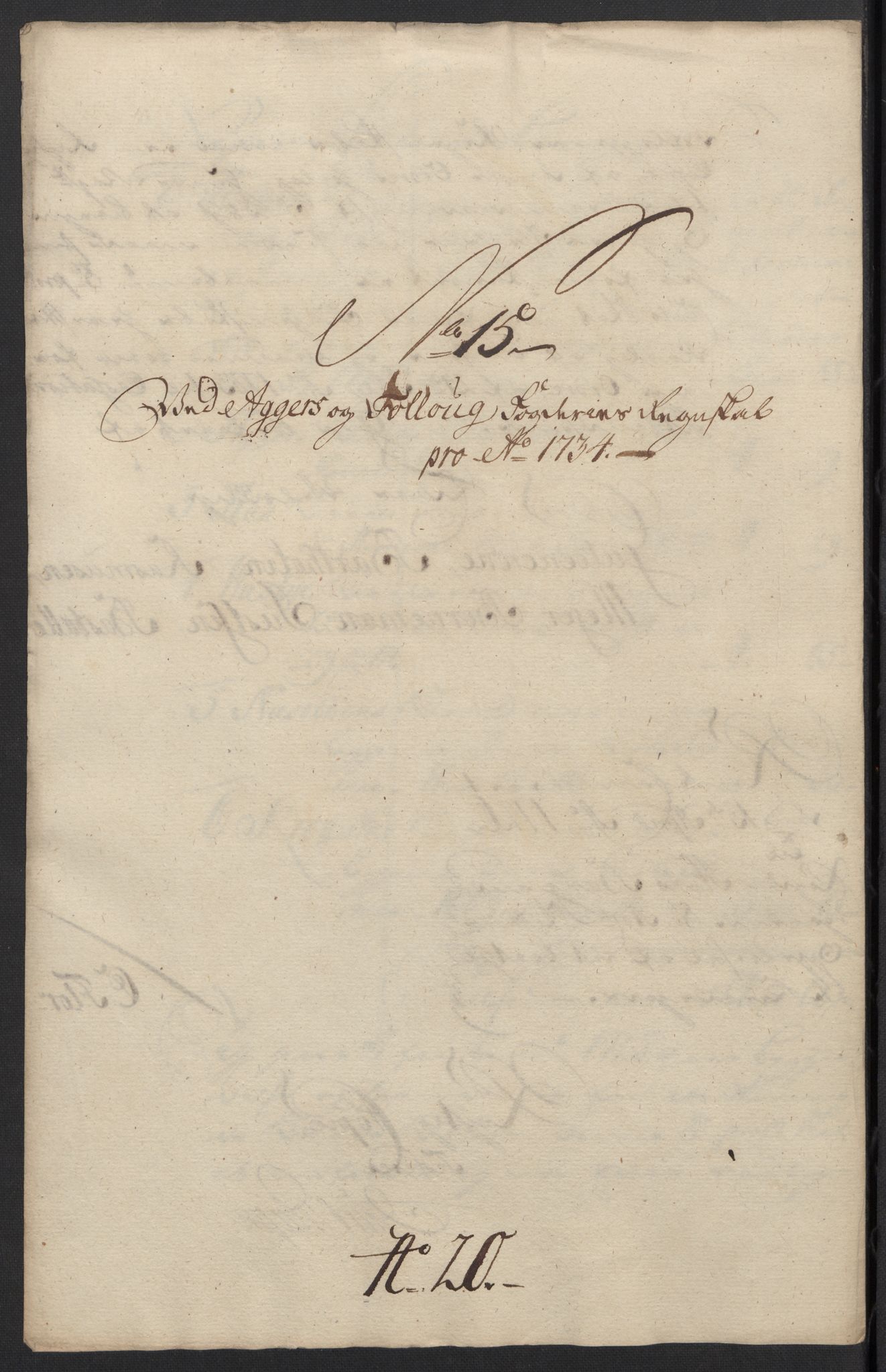 Rentekammeret inntil 1814, Reviderte regnskaper, Fogderegnskap, RA/EA-4092/R10/L0473: Fogderegnskap Aker og Follo, 1734, s. 84