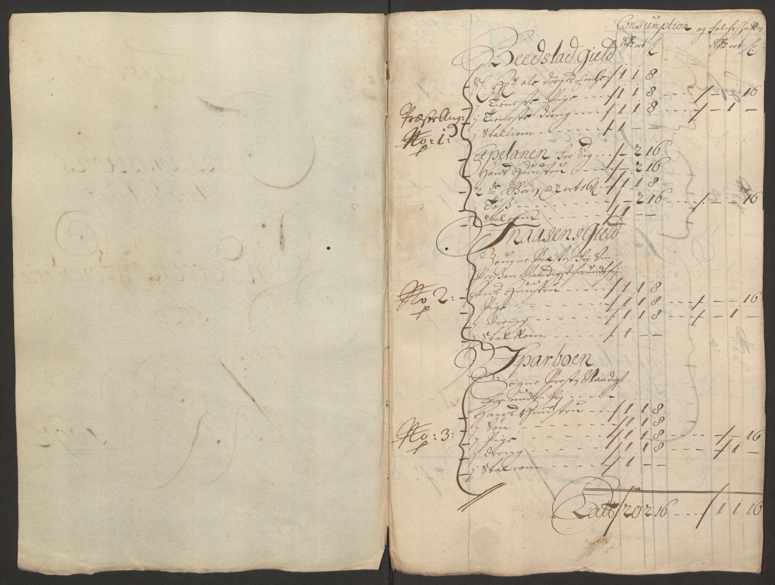 Rentekammeret inntil 1814, Reviderte regnskaper, Fogderegnskap, RA/EA-4092/R63/L4308: Fogderegnskap Inderøy, 1692-1694, s. 119