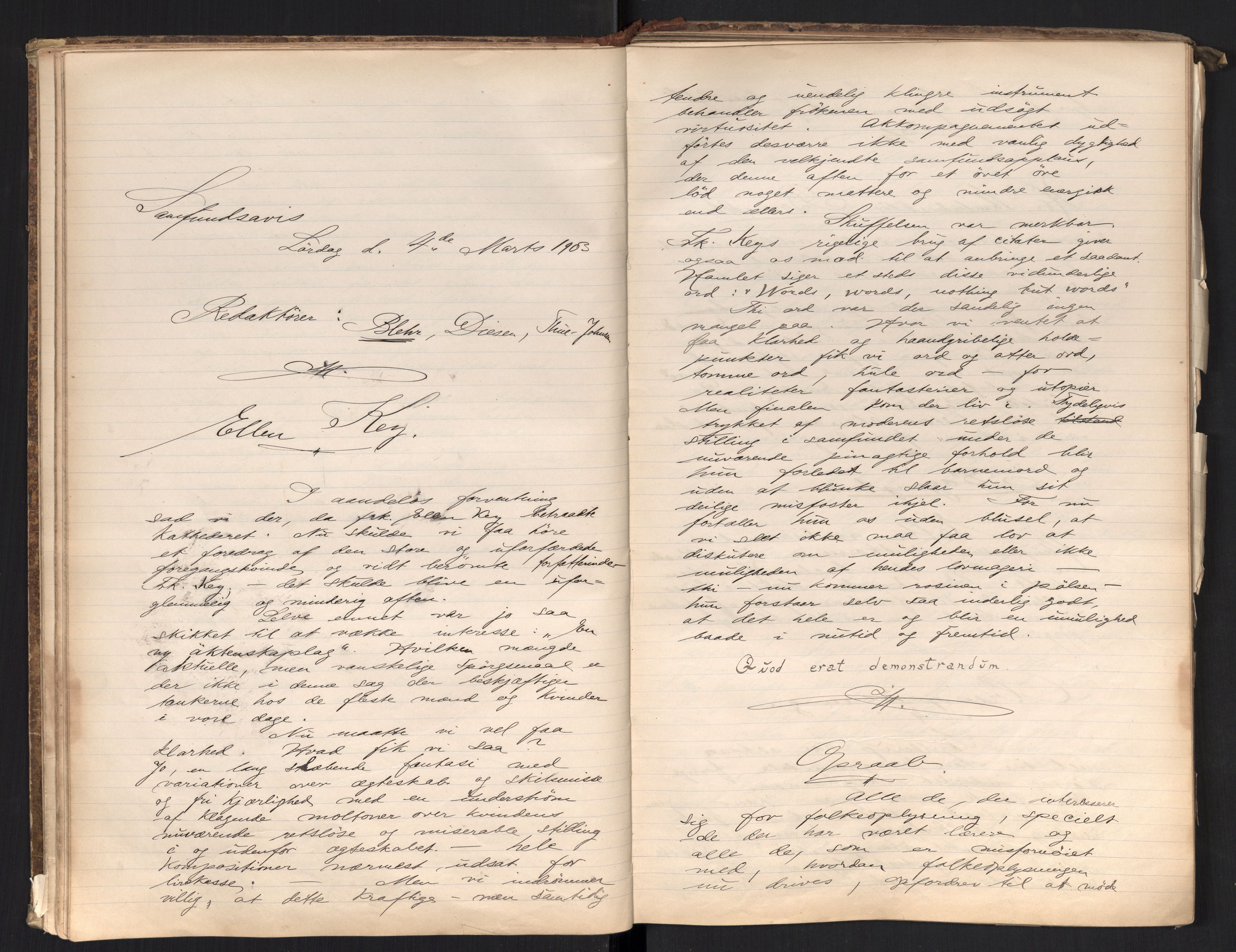 Det Norske Studentersamfund, AV/RA-PA-1322/X/Xa/L0017/0001: -- / Samfundsavisen (stort format), 1902-1904, s. 42