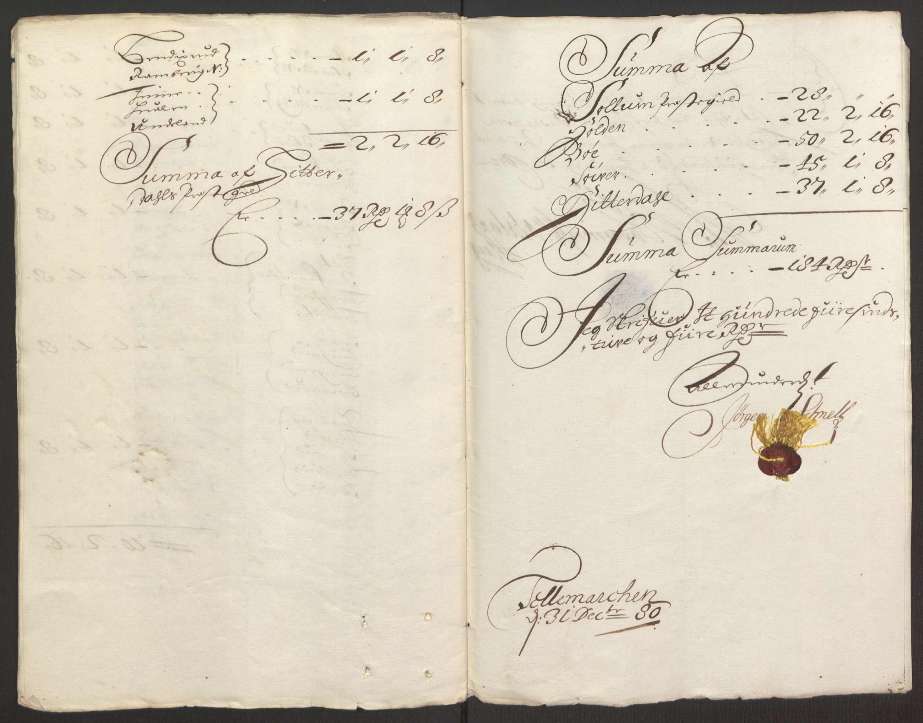 Rentekammeret inntil 1814, Reviderte regnskaper, Fogderegnskap, RA/EA-4092/R35/L2076: Fogderegnskap Øvre og Nedre Telemark, 1680-1684, s. 173