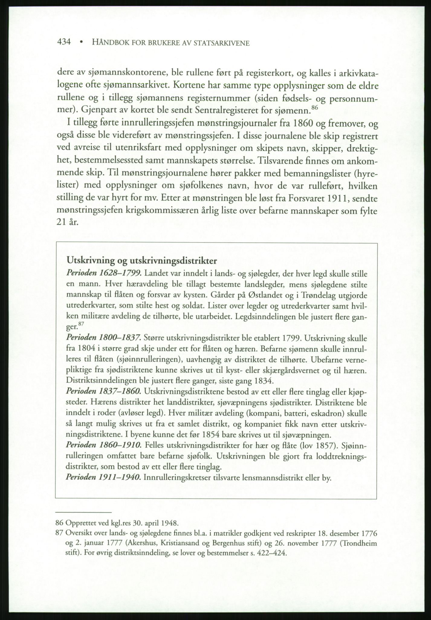 Publikasjoner utgitt av Arkivverket, PUBL/PUBL-001/B/0019: Liv Mykland: Håndbok for brukere av statsarkivene (2005), 2005, s. 434
