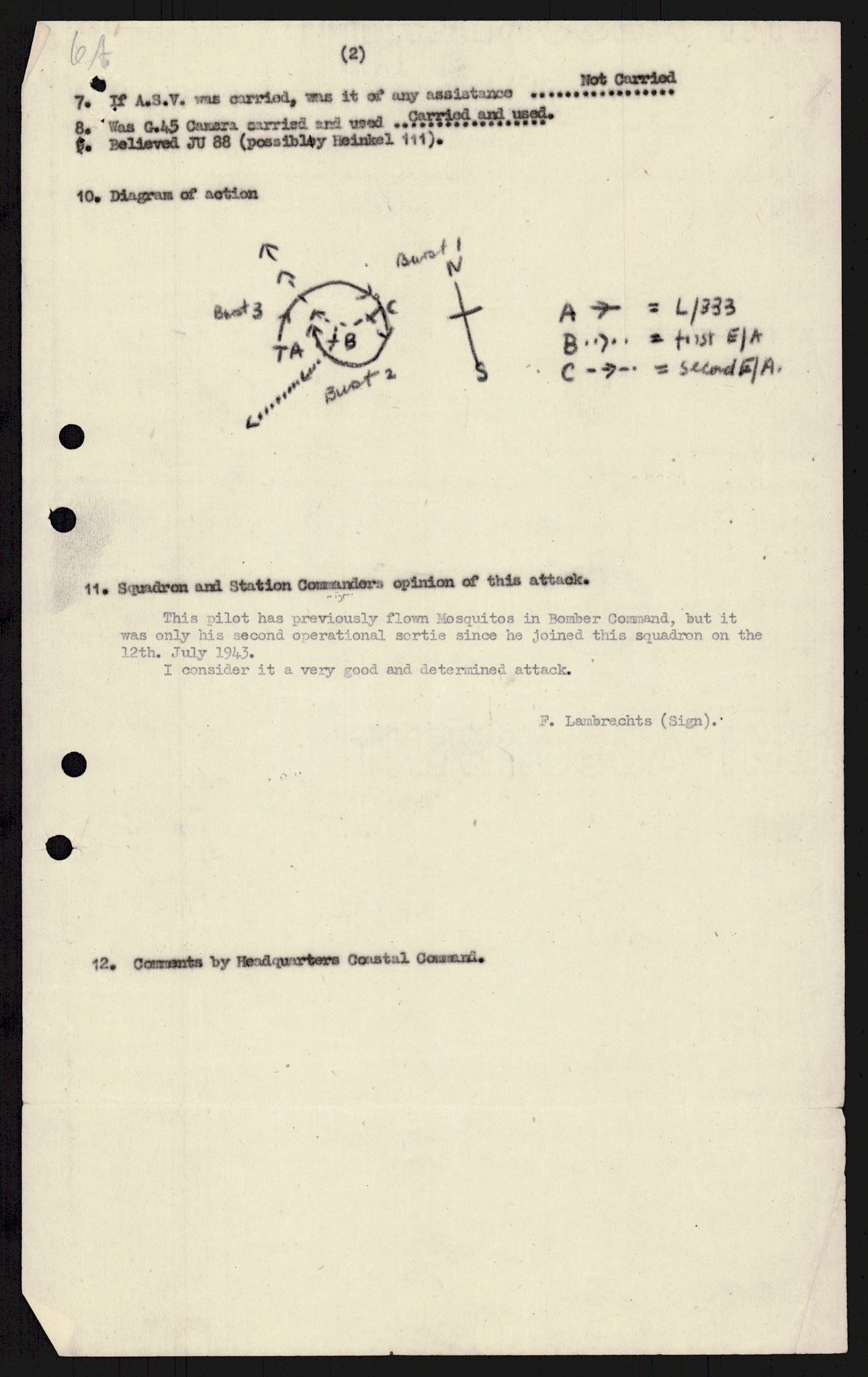 Forsvaret, 333 Skvadron, AV/RA-RAFA-2003/1/Da/L0041: Combat, Crash and and Circumstantial Reports , 1943-1945, s. 497