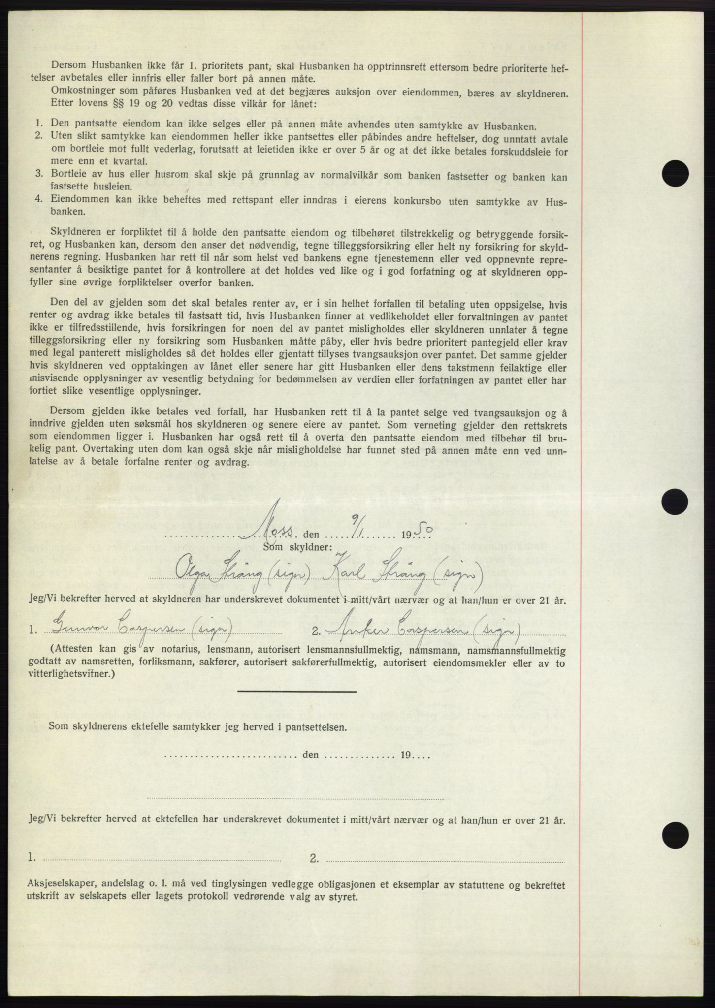 Moss sorenskriveri, SAO/A-10168: Pantebok nr. B23, 1949-1950, Dagboknr: 83/1950