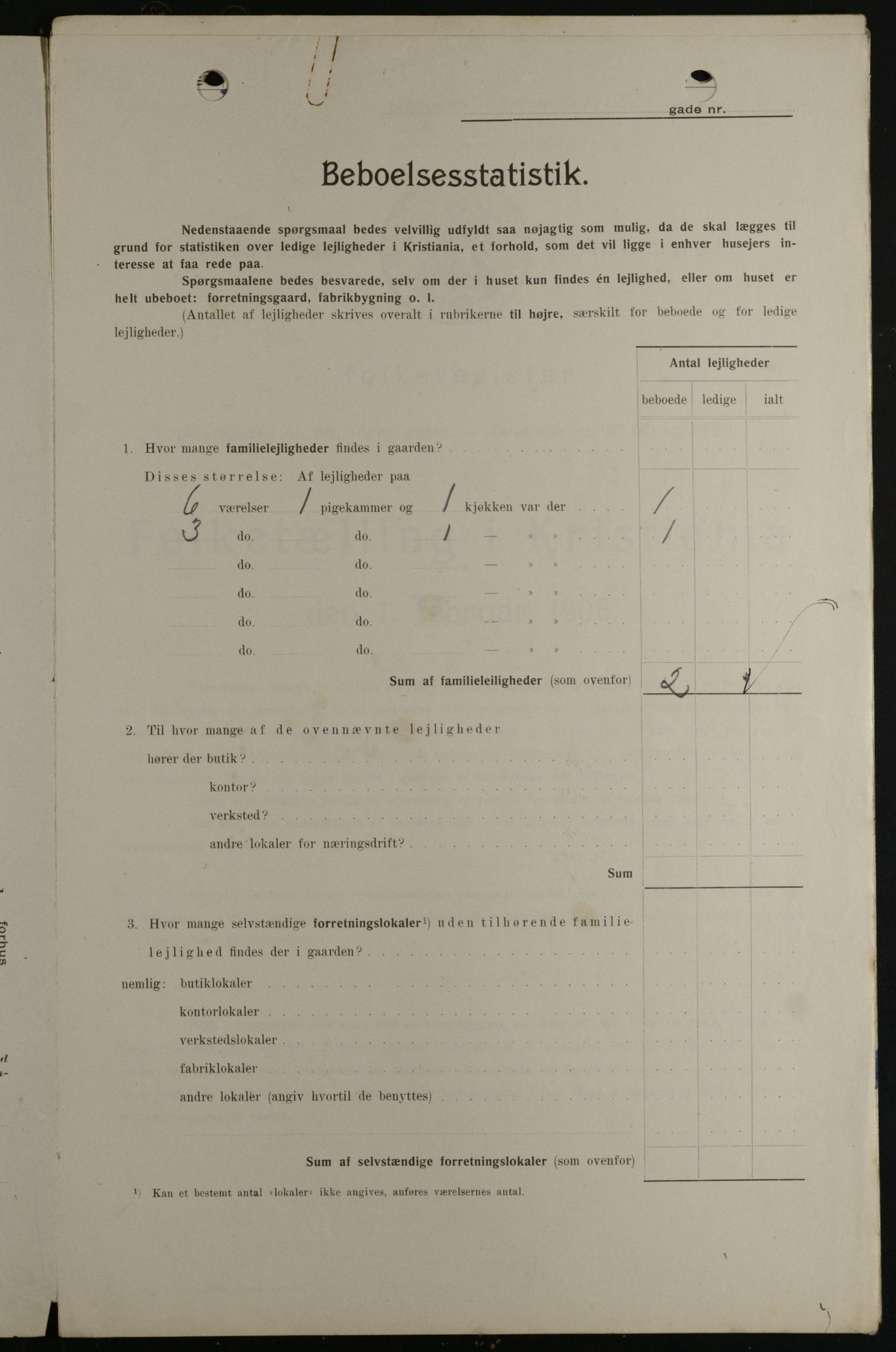 OBA, Kommunal folketelling 1.2.1908 for Kristiania kjøpstad, 1908, s. 30850