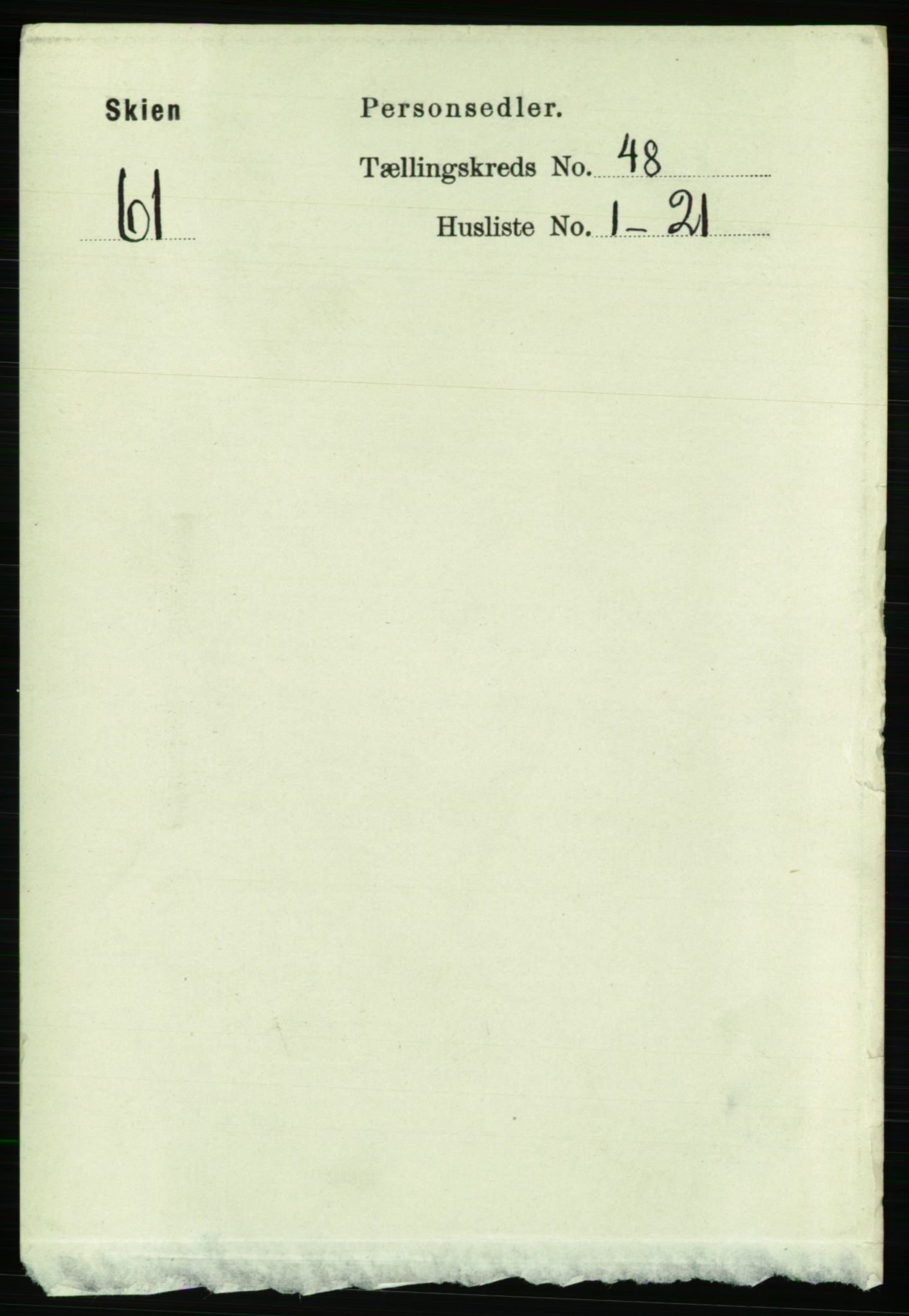 RA, Folketelling 1891 for 0806 Skien kjøpstad, 1891, s. 9823