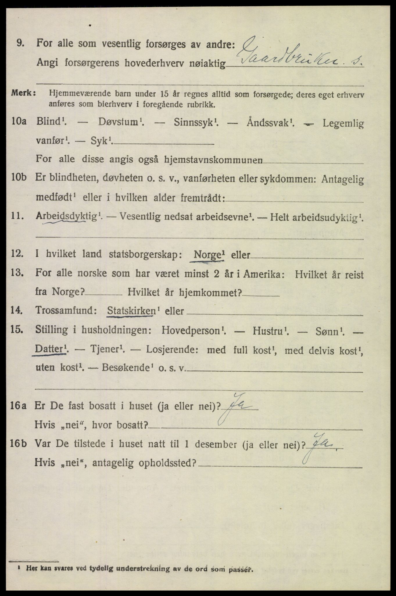 SAH, Folketelling 1920 for 0436 Tolga herred, 1920, s. 7376