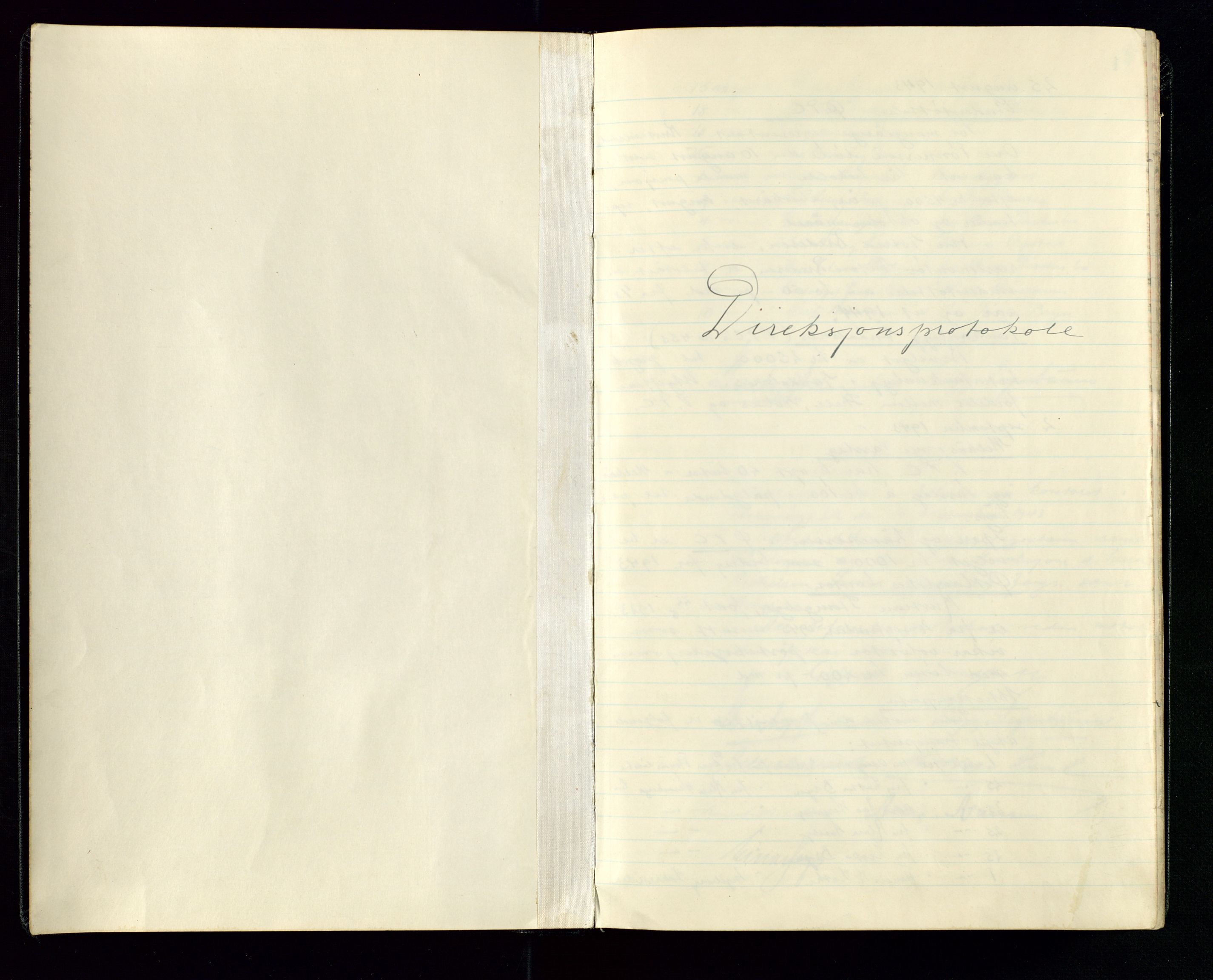 PA 1534 - Østlandske Petroleumscompagni A/S, AV/SAST-A-101954/A/Aa/L0005/0001: Direksjonsprotokoller / Den Administrerende Direksjon alle selskaper (referatprotokoll), 1943-1958