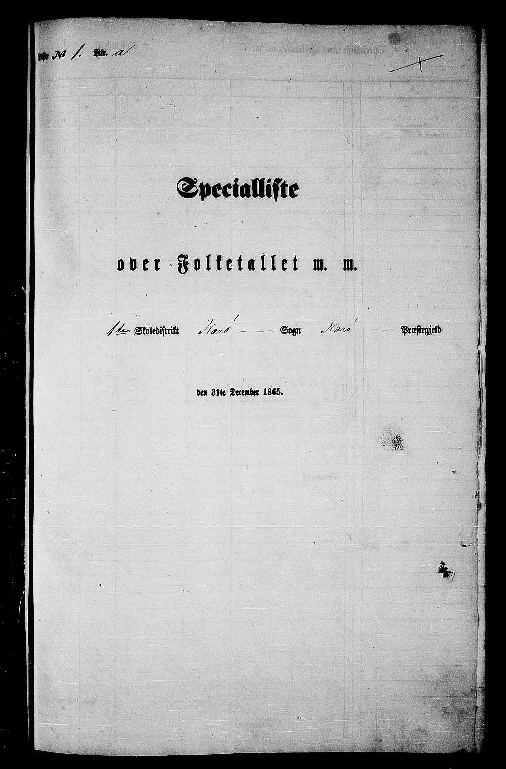 RA, Folketelling 1865 for 1751P Nærøy prestegjeld, 1865, s. 10